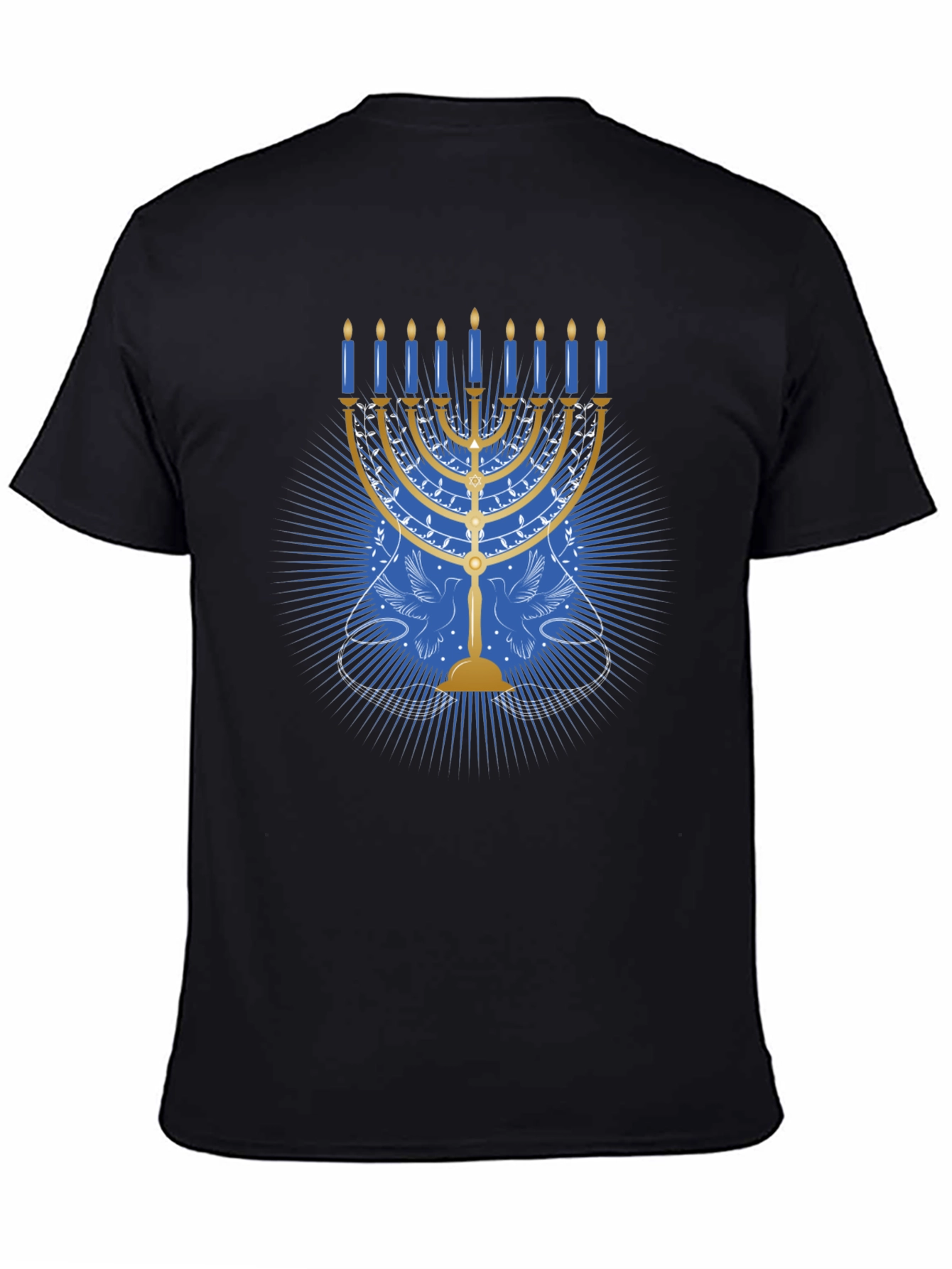 Hanukkah Menorah Graphic Tee