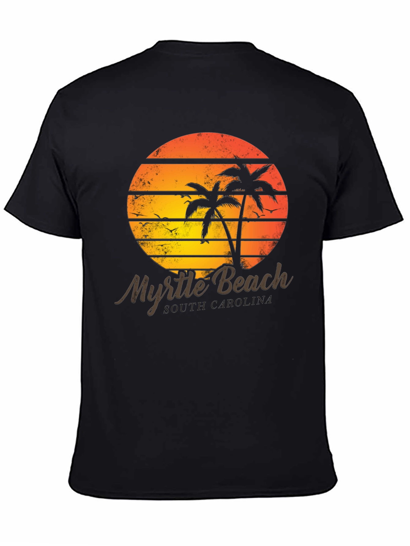 Myrtle Beach Retro Sunset Graphic Tee