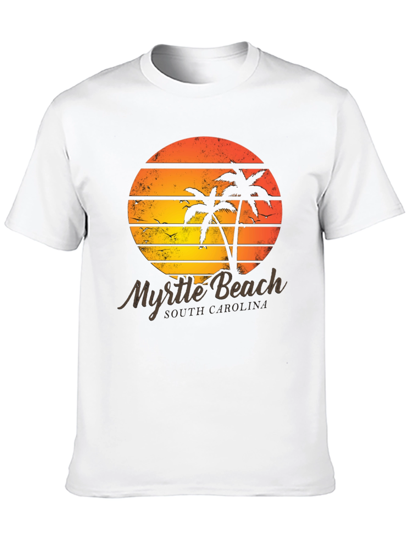 Myrtle Beach Retro Sunset Graphic Tee