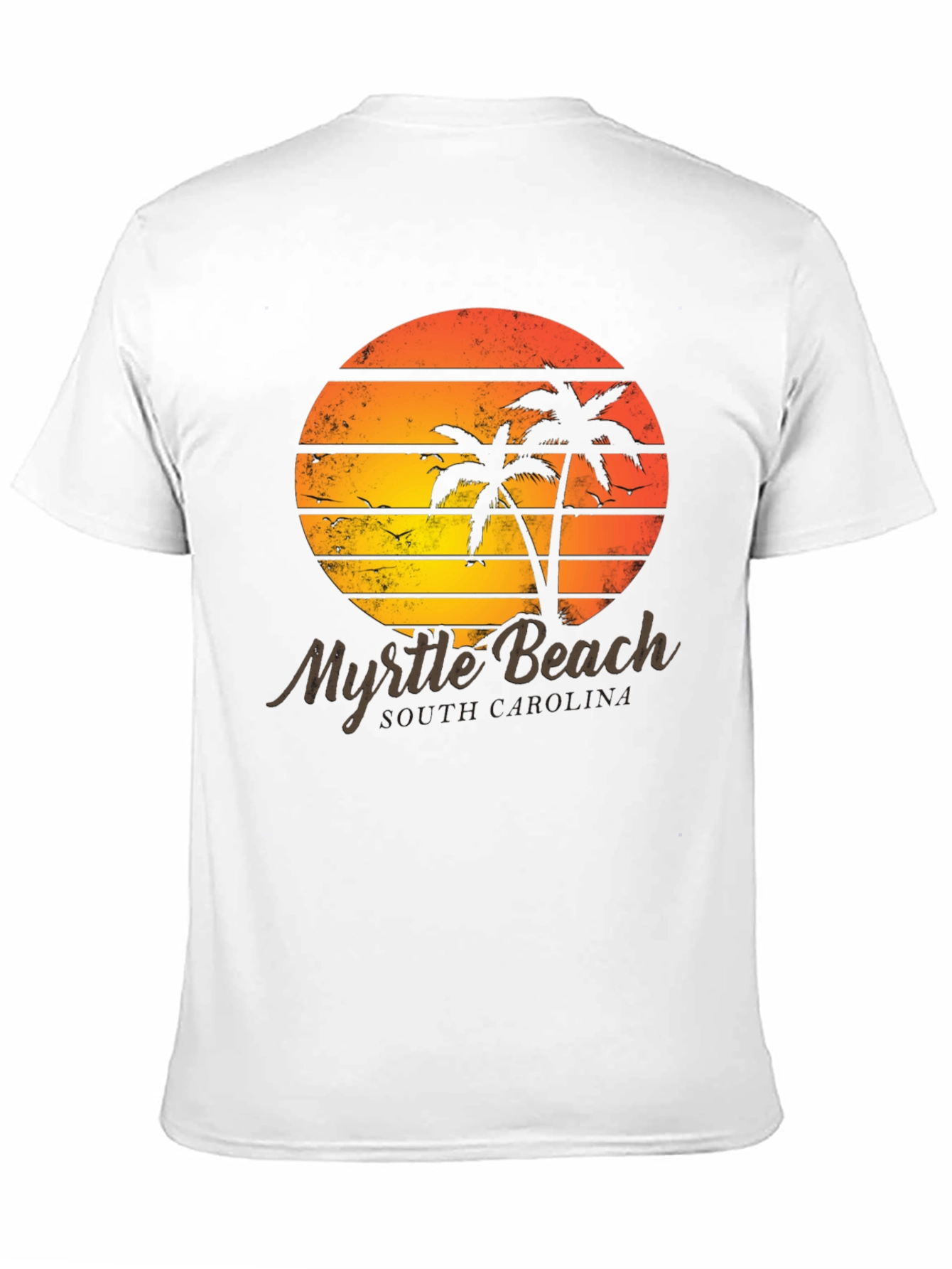 Myrtle Beach Retro Sunset Graphic Tee