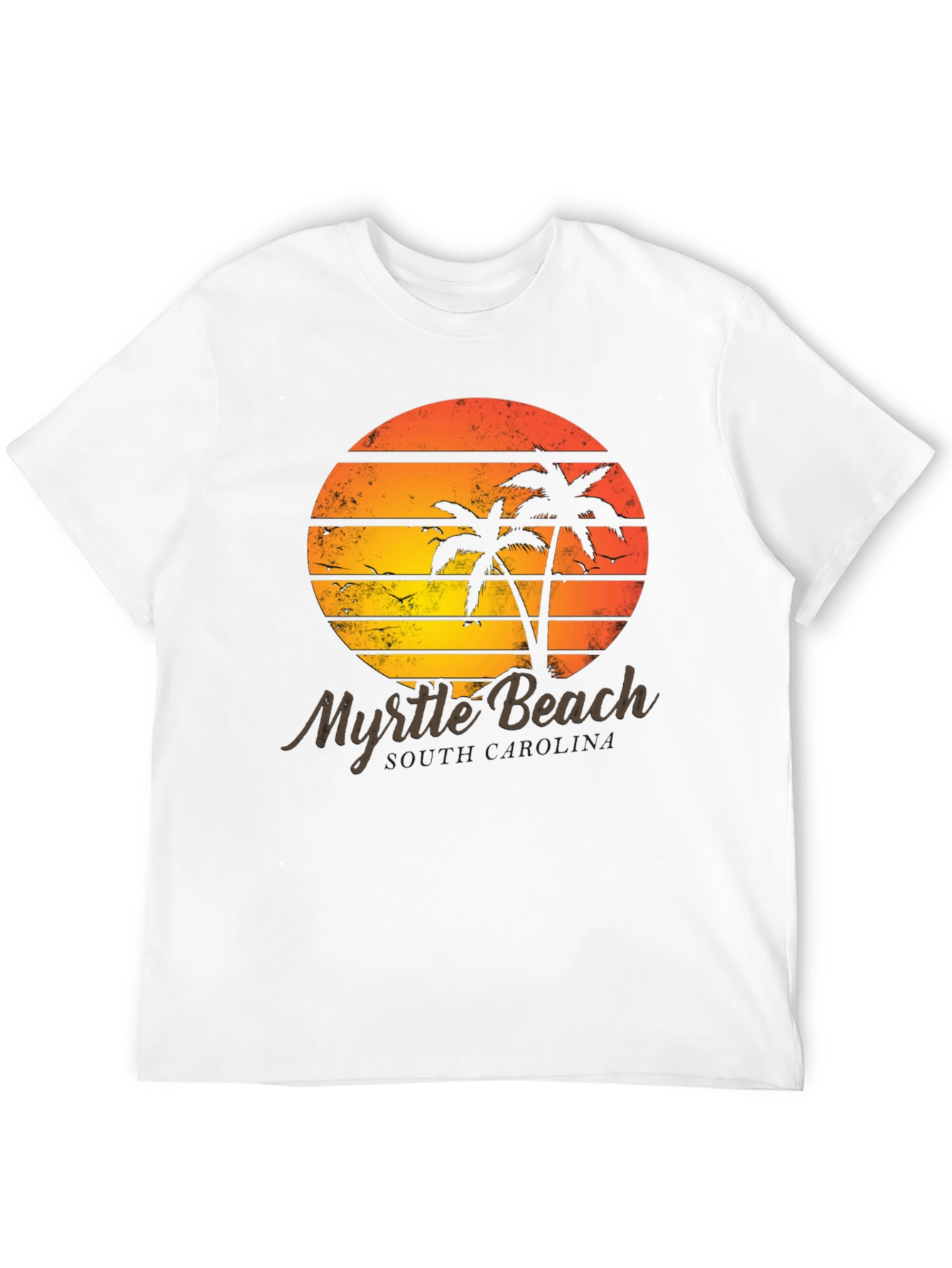 Myrtle Beach Retro Sunset Graphic Tee