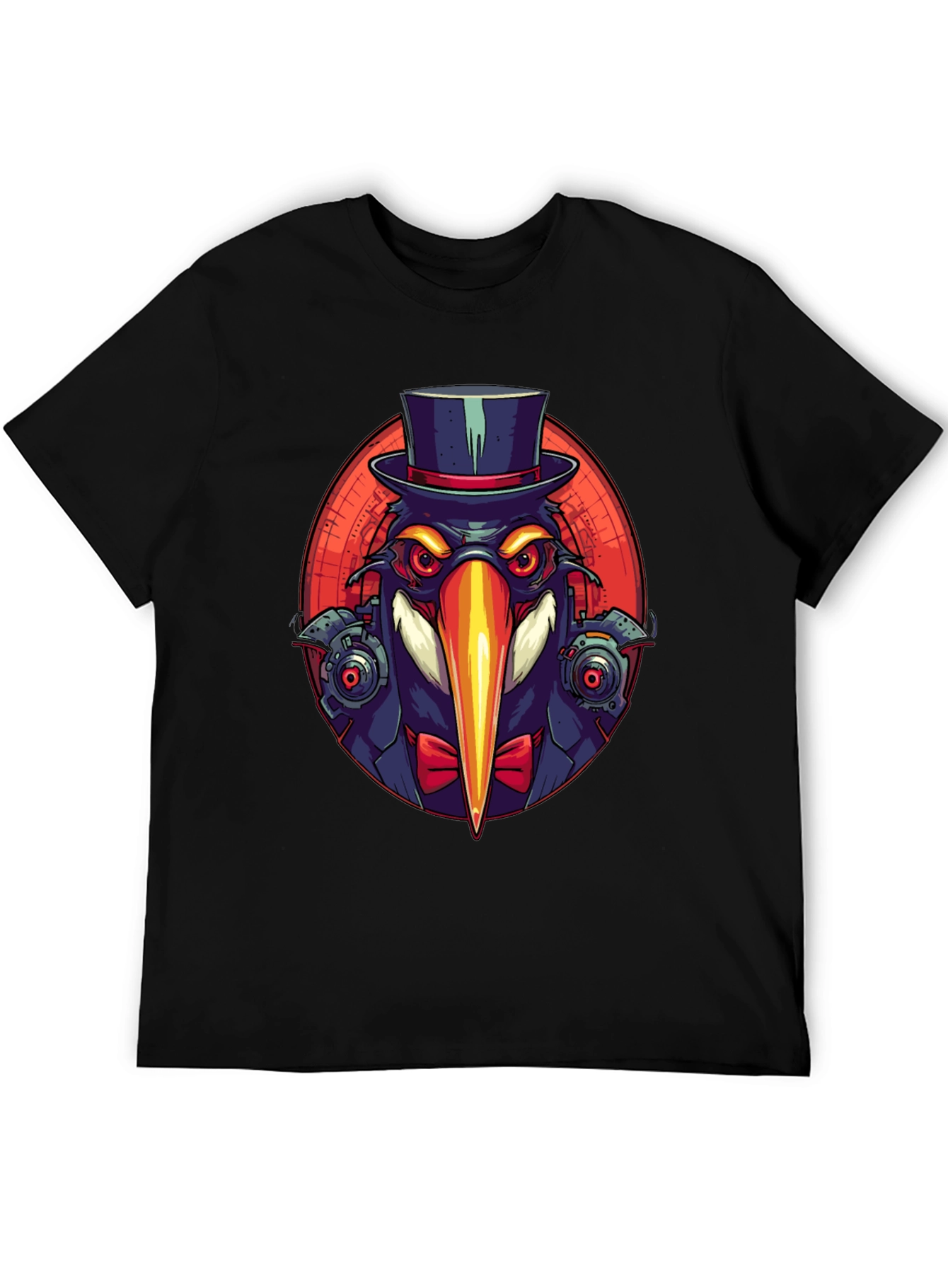 Steampunk Bird T-Shirt - Unique Graphic Tee