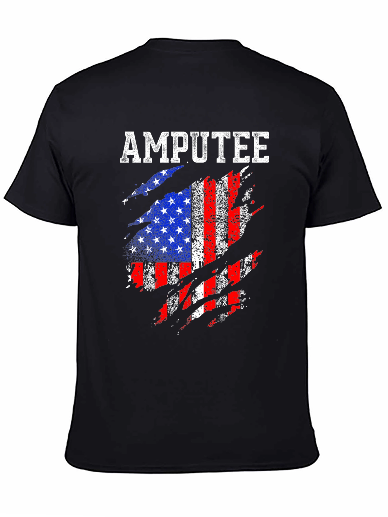 Amputee American Flag T-Shirt - Patriotic Support Tee