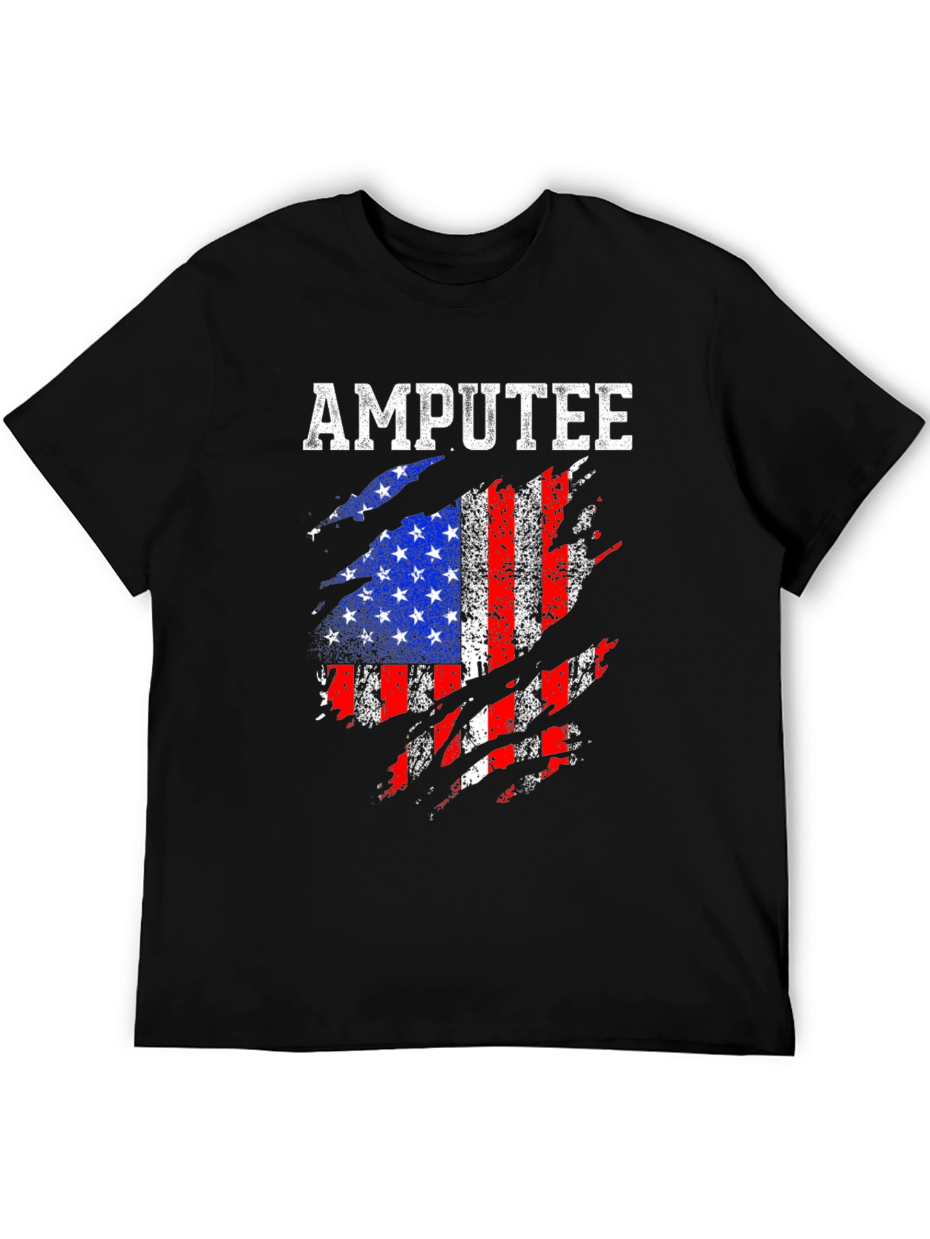 Amputee American Flag T-Shirt - Patriotic Support Tee