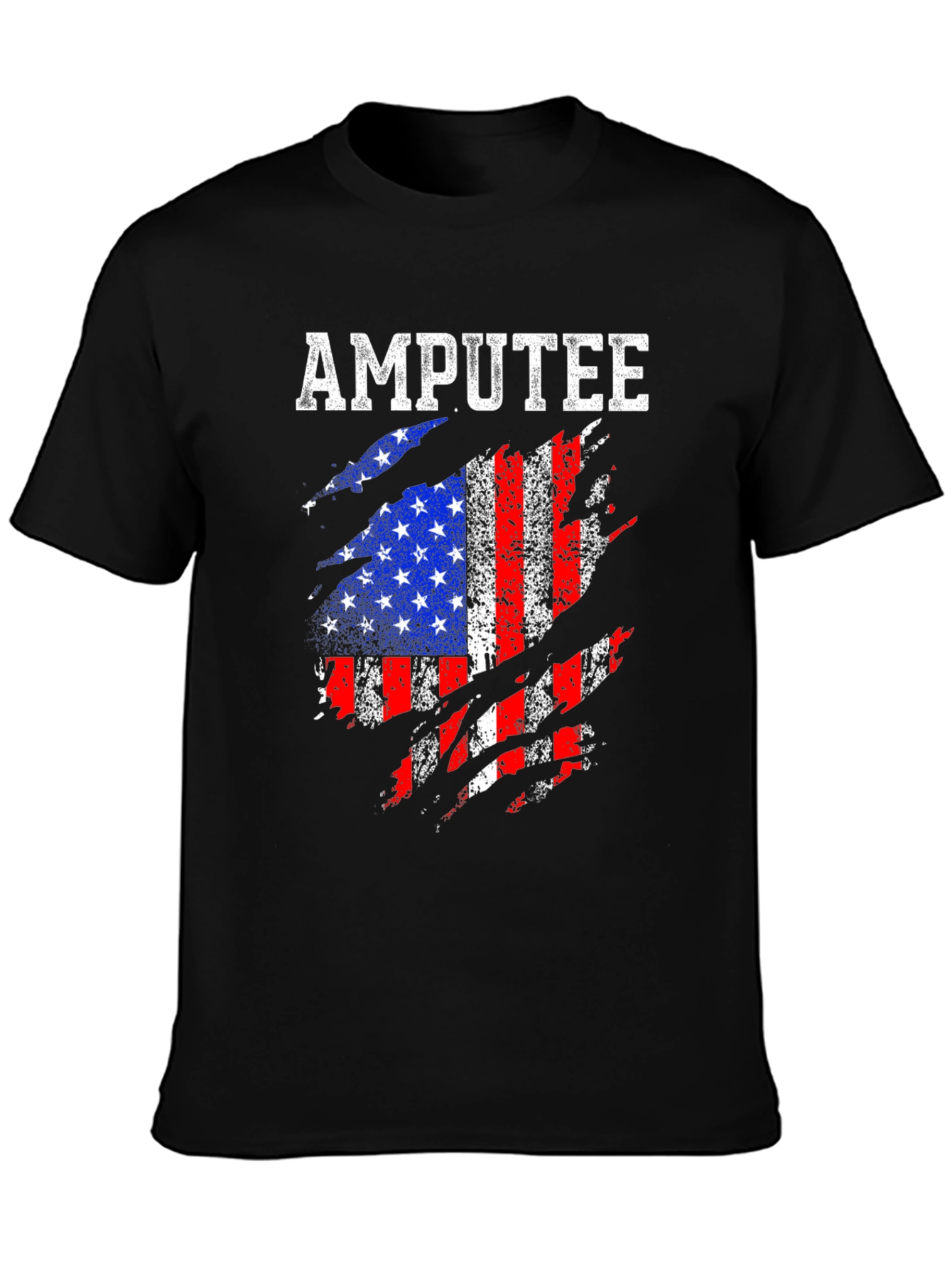 Amputee American Flag T-Shirt - Patriotic Support Tee