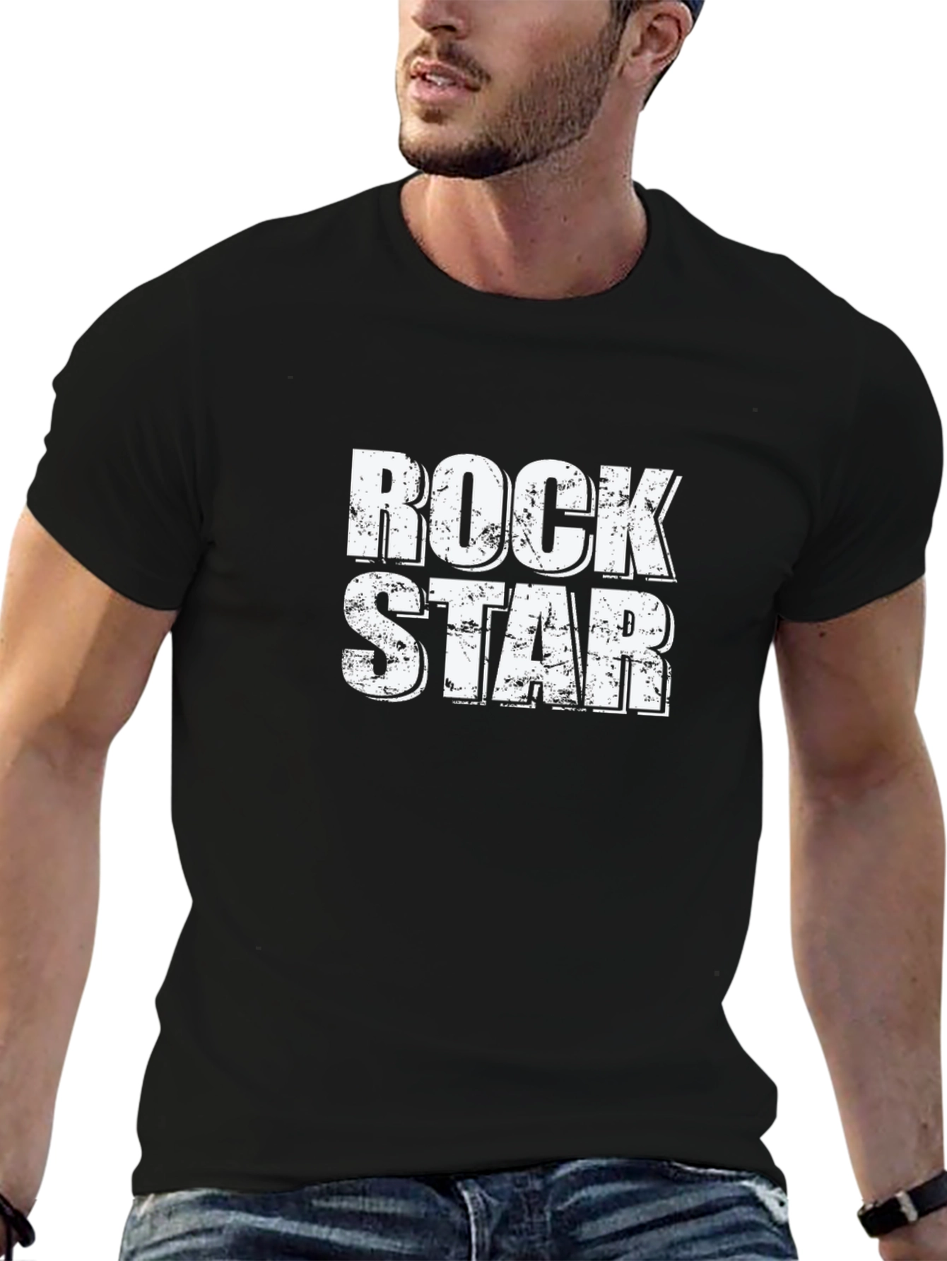 Rock Star Graphic T-Shirt - Black