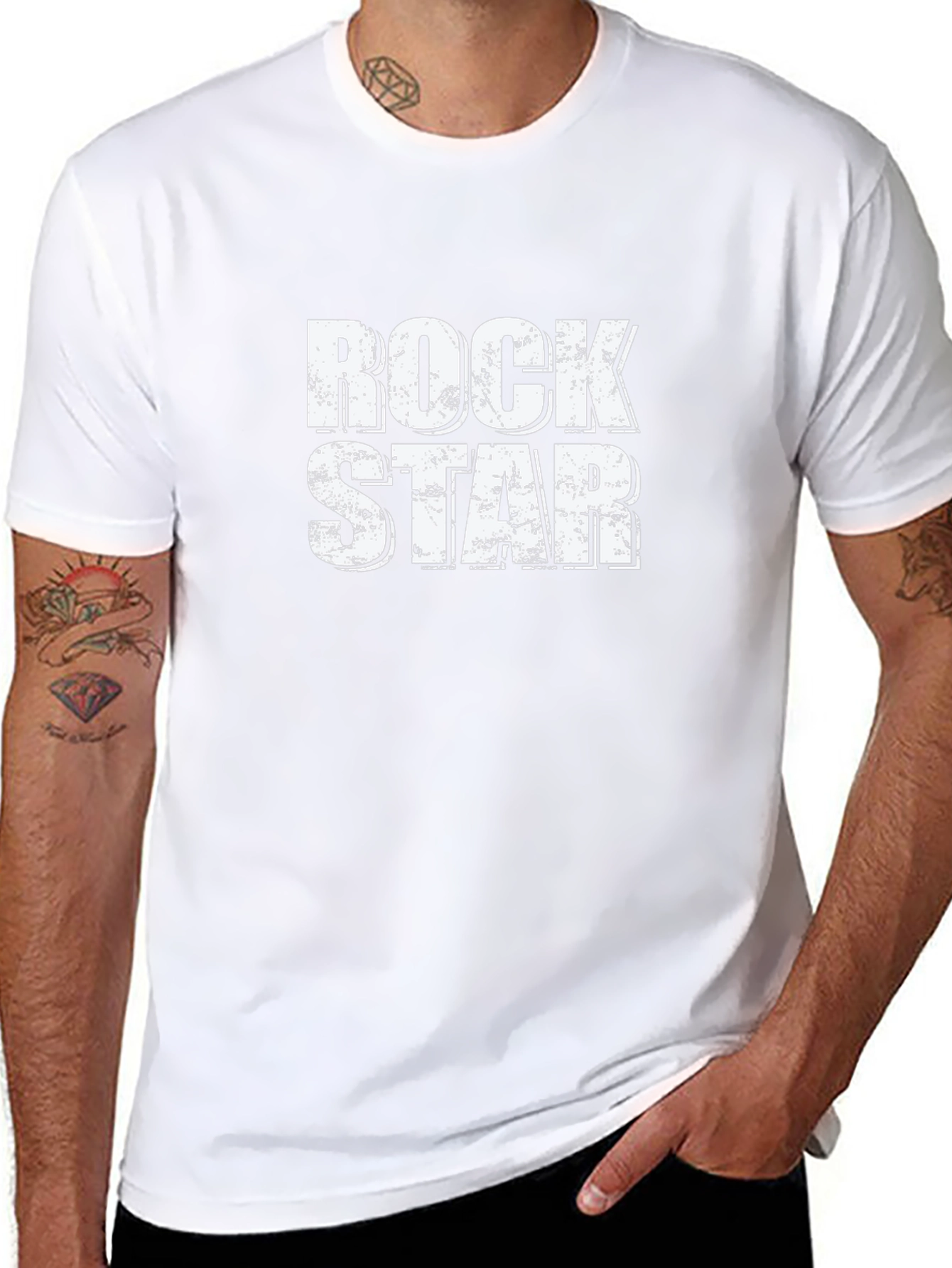 Rock Star Graphic T-Shirt - Black