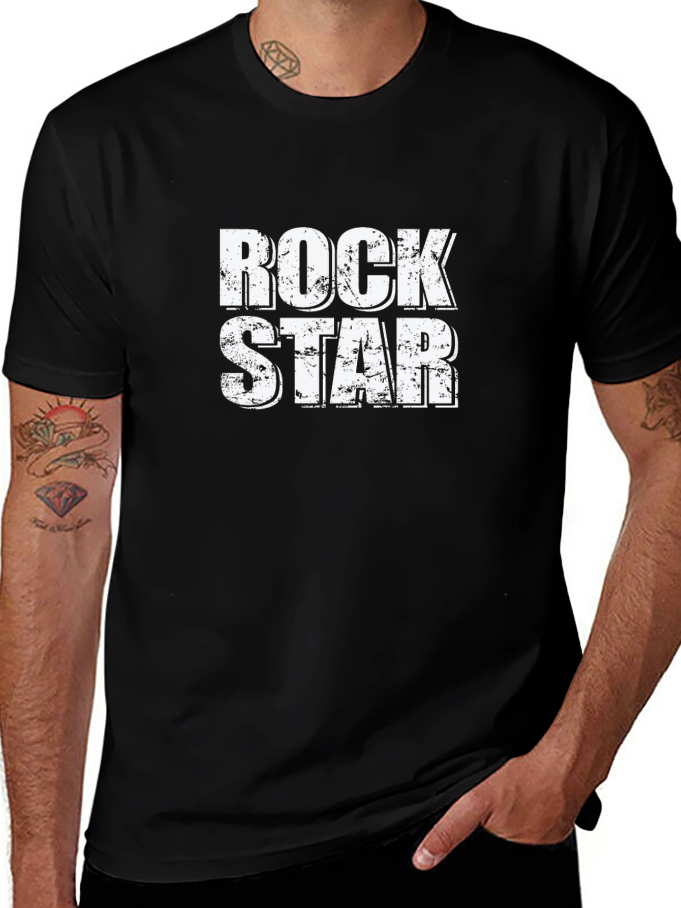 Rock Star Graphic T-Shirt - Black