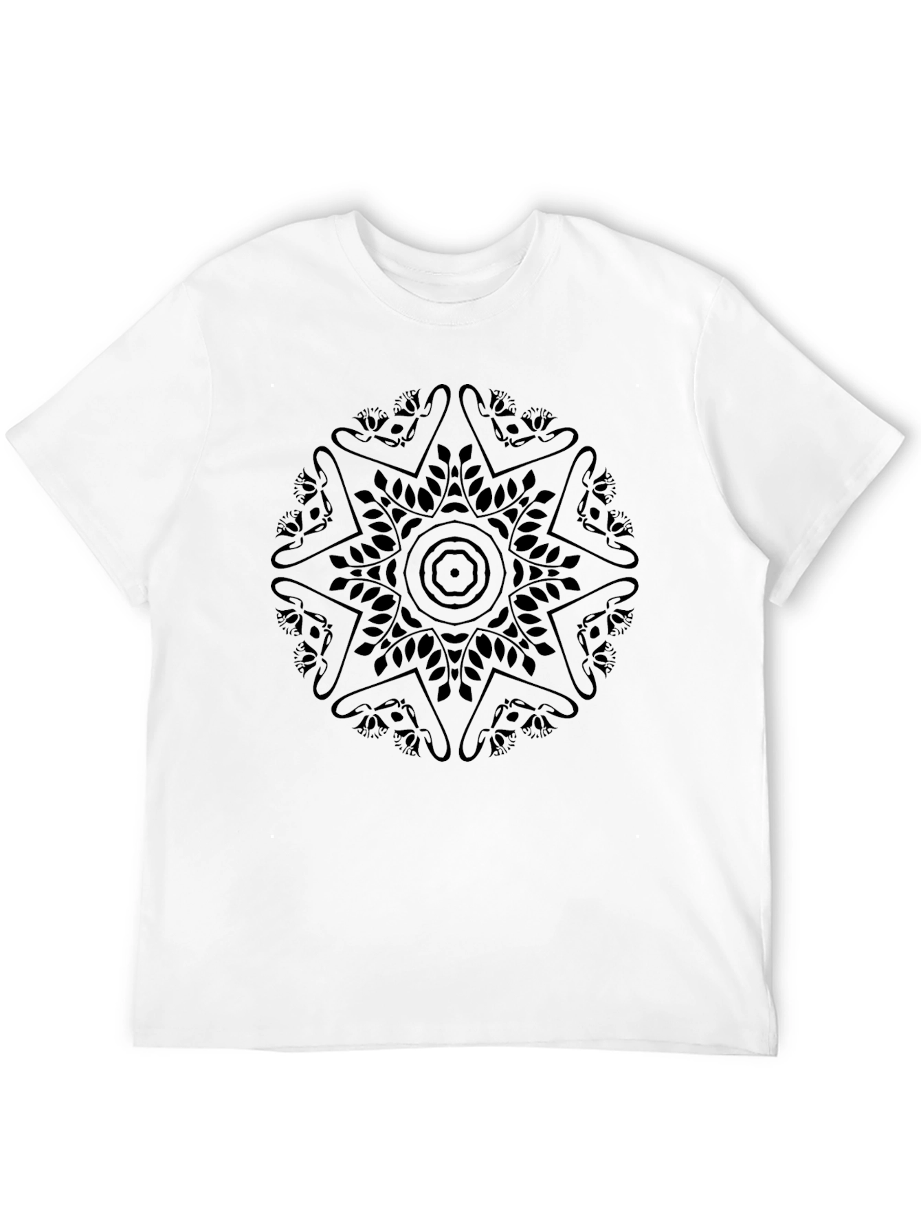 Black Mandala Graphic T-Shirt