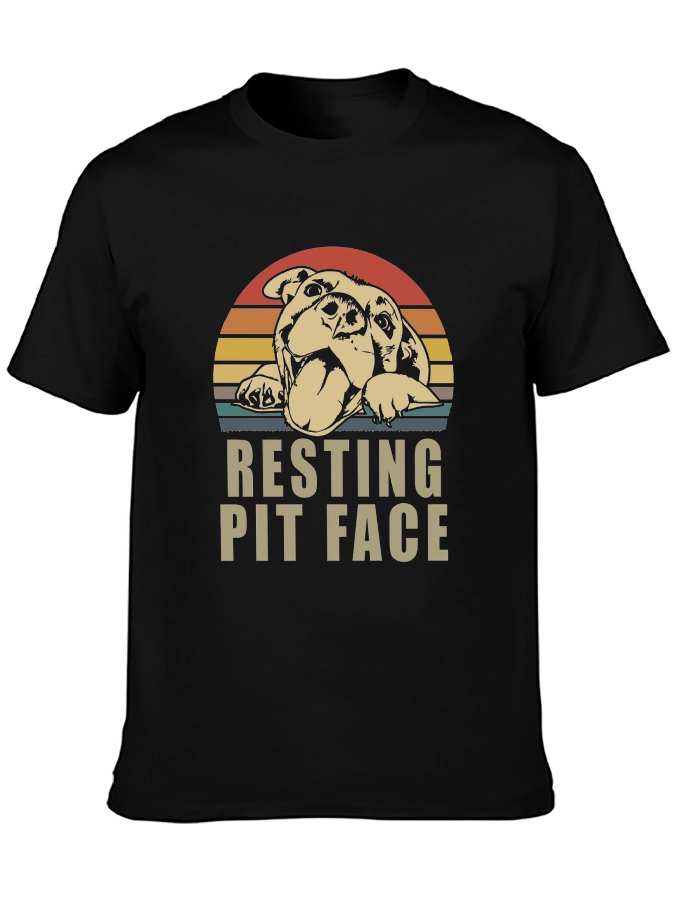 Resting Pit Face T-Shirt - Funny Dog Lover Tee