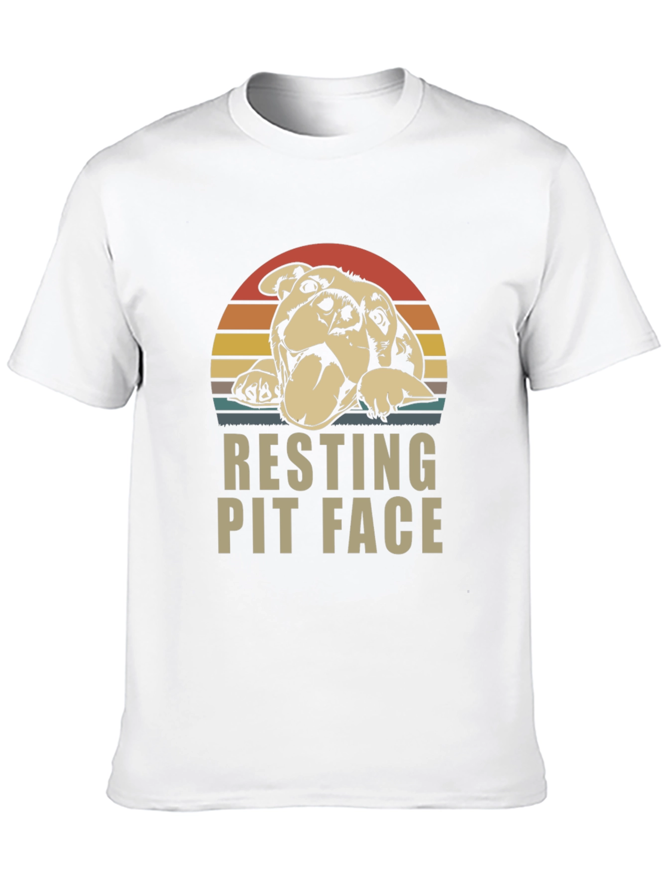 Resting Pit Face T-Shirt - Funny Dog Lover Tee