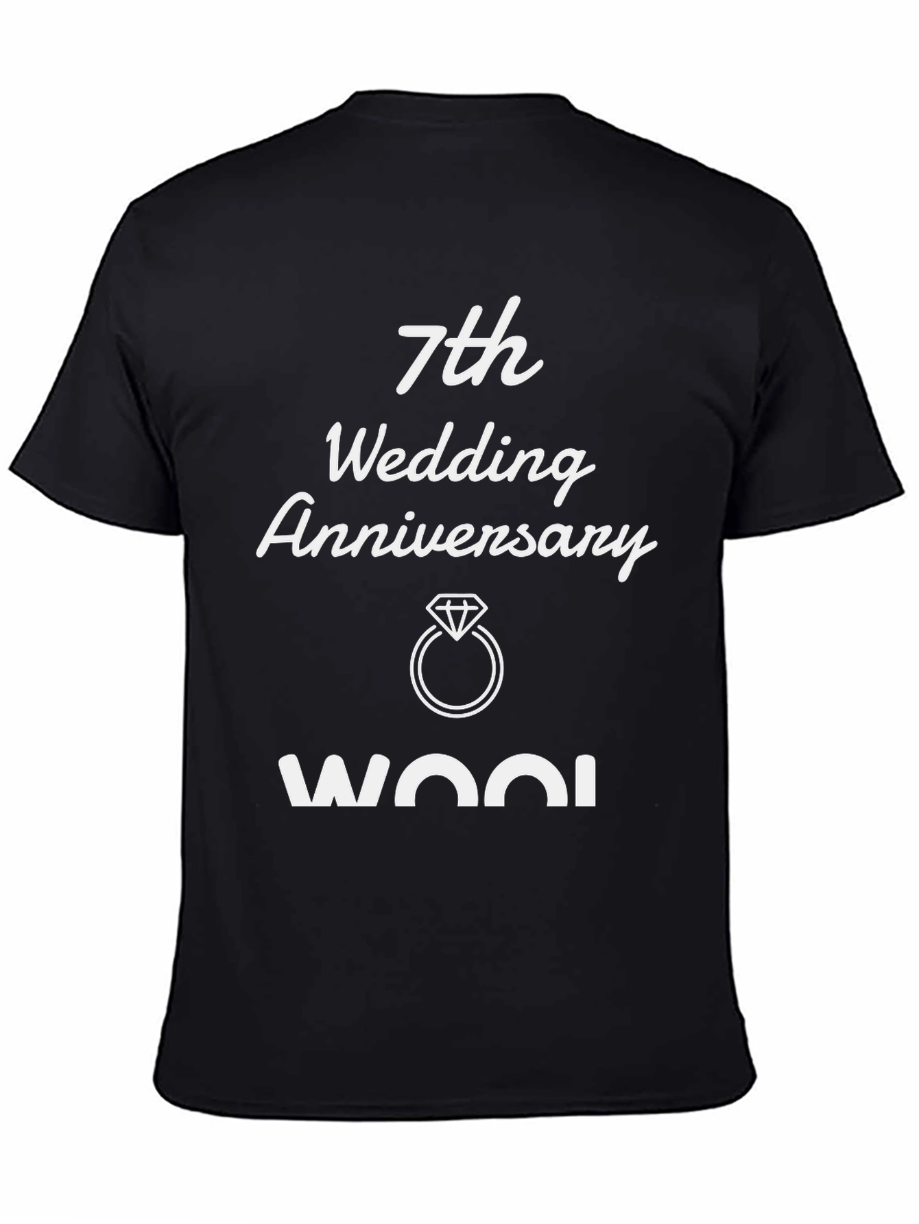 7th Wedding Anniversary - Wool T-Shirt