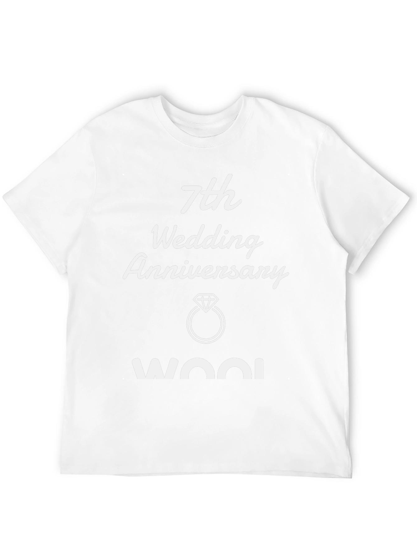 7th Wedding Anniversary - Wool T-Shirt