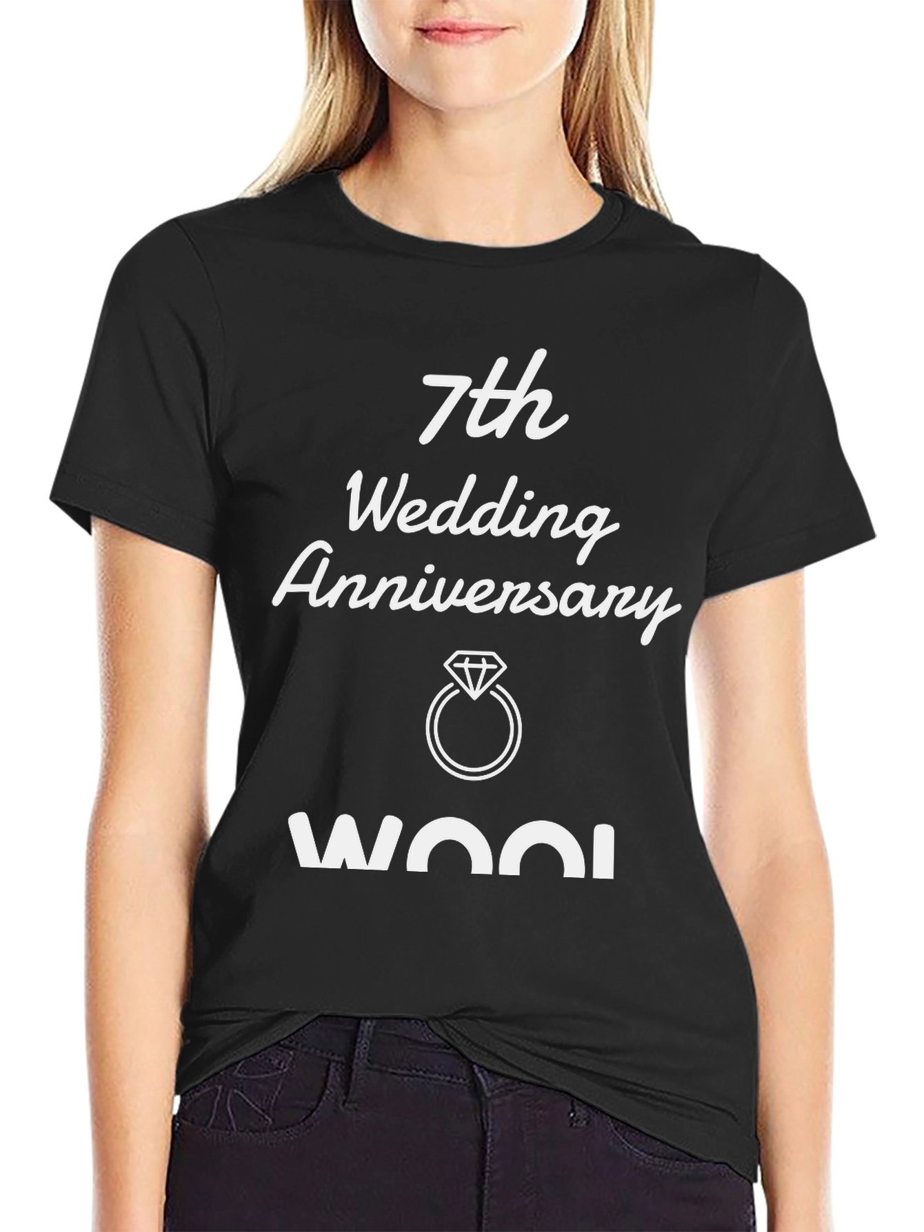 7th Wedding Anniversary - Wool T-Shirt