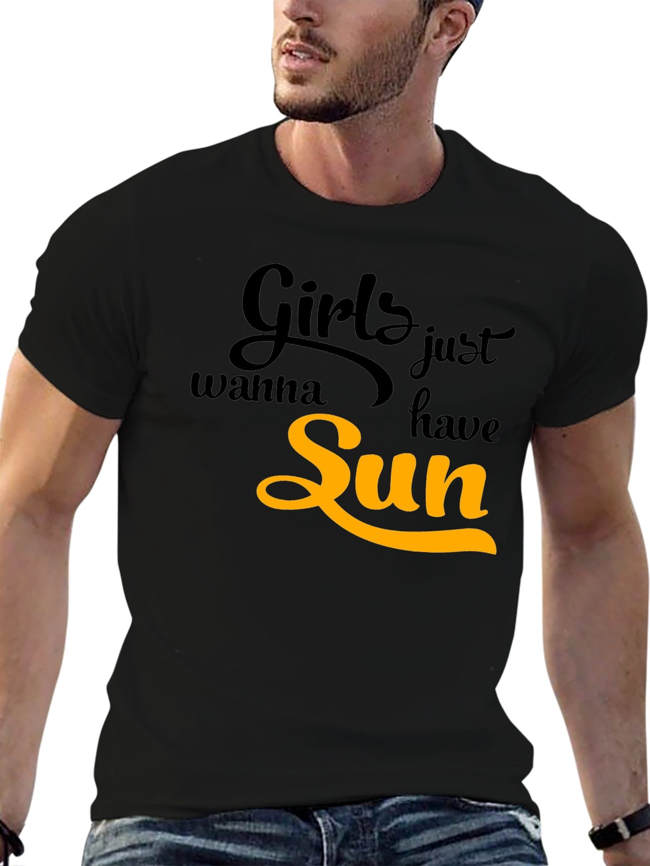 Girls Just Wanna Have Sun Graphic T-Shirt