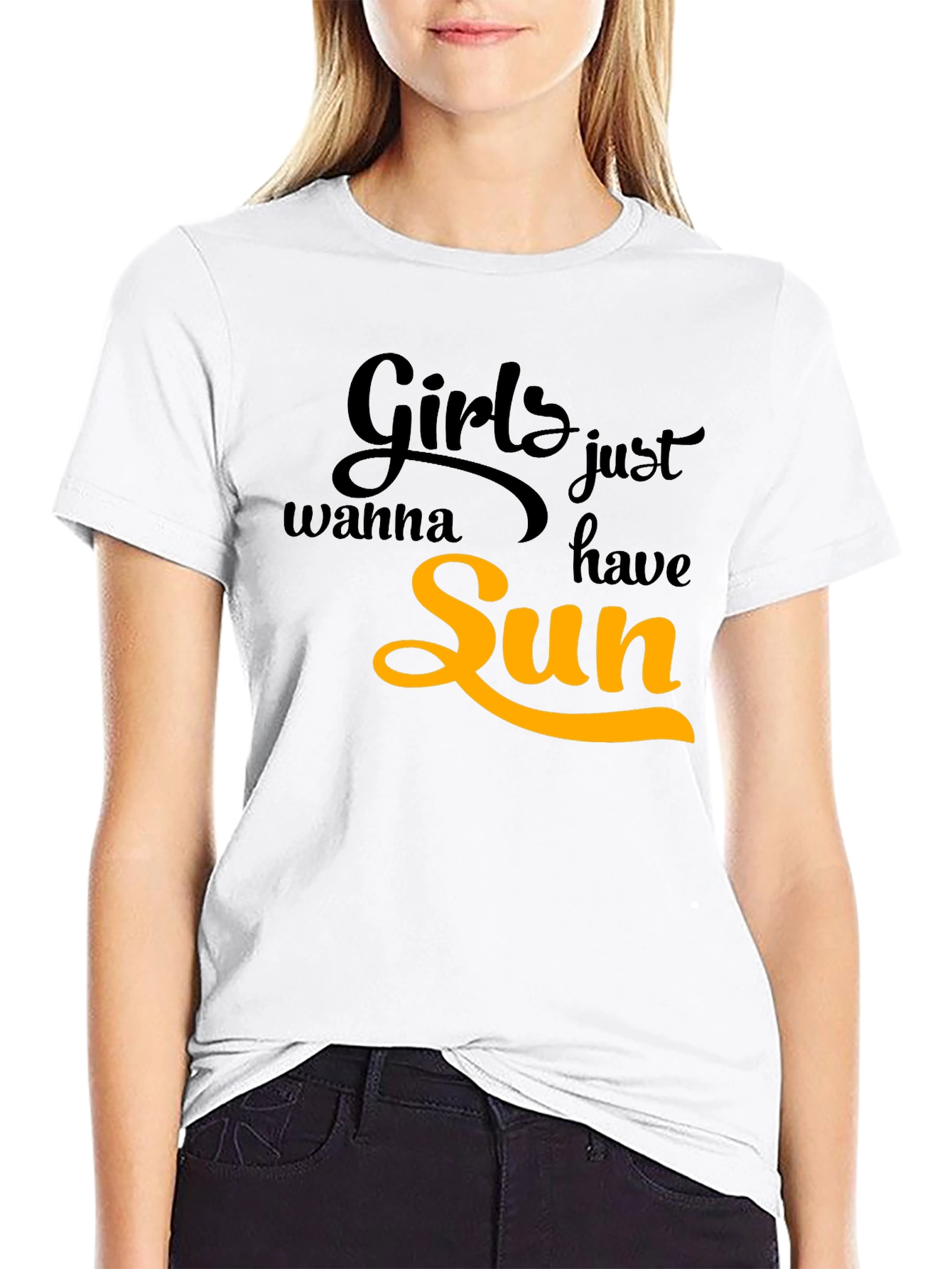 Girls Just Wanna Have Sun Graphic T-Shirt