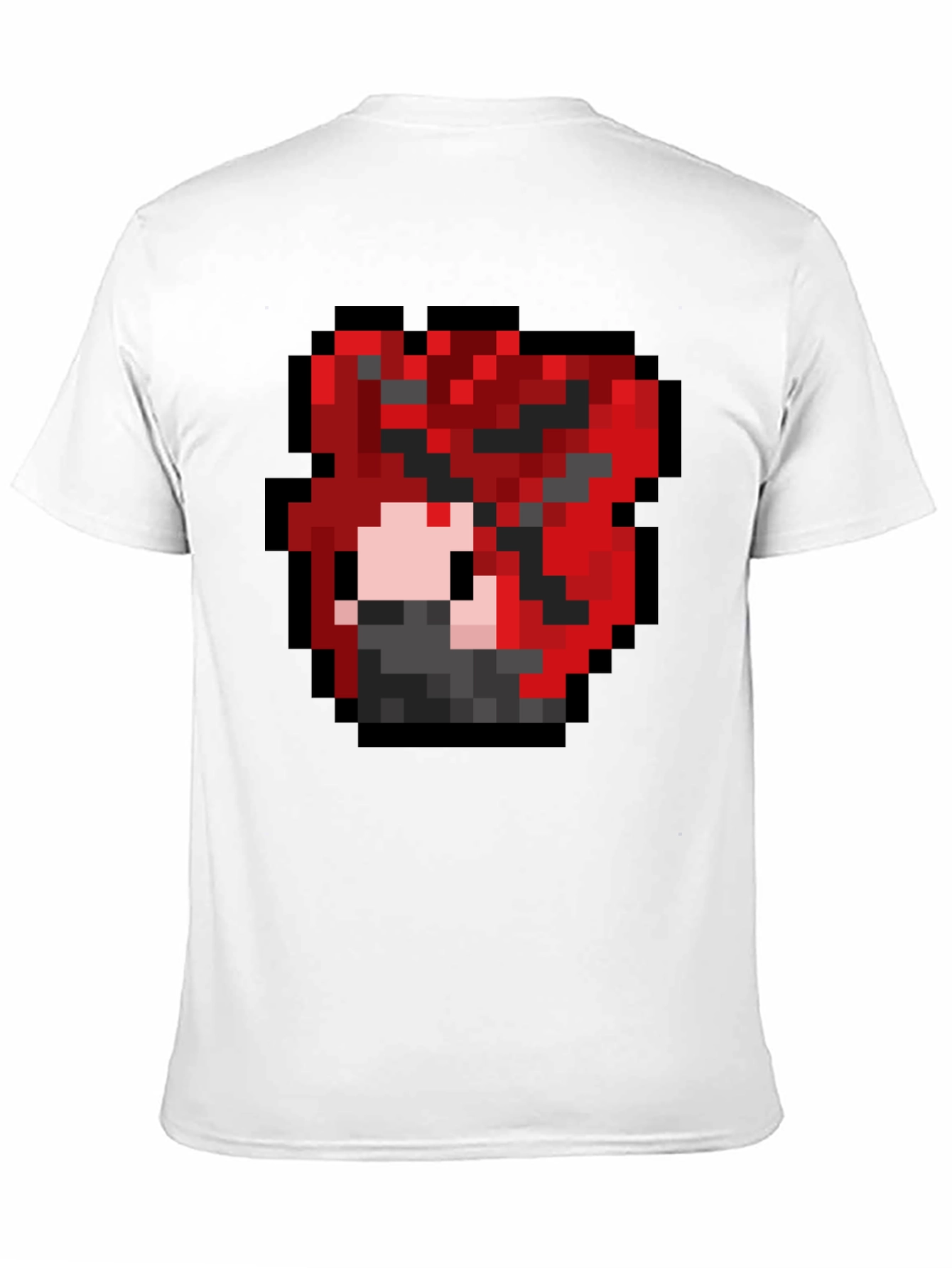 Pixel Art Graphic Tee - Red Hair Character