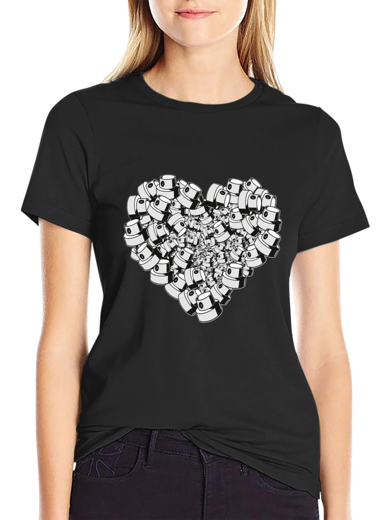 Spray Cap Heart T-Shirt - Graffiti Lover Tee
