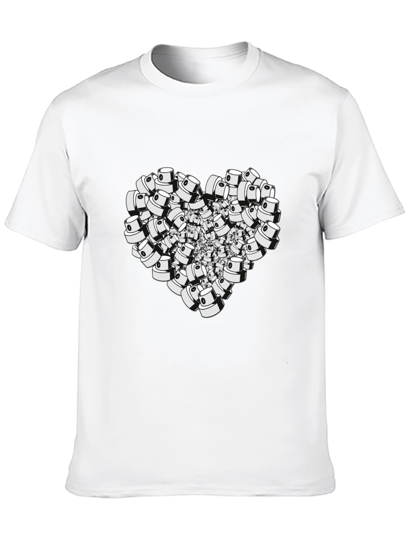 Spray Cap Heart T-Shirt - Graffiti Lover Tee