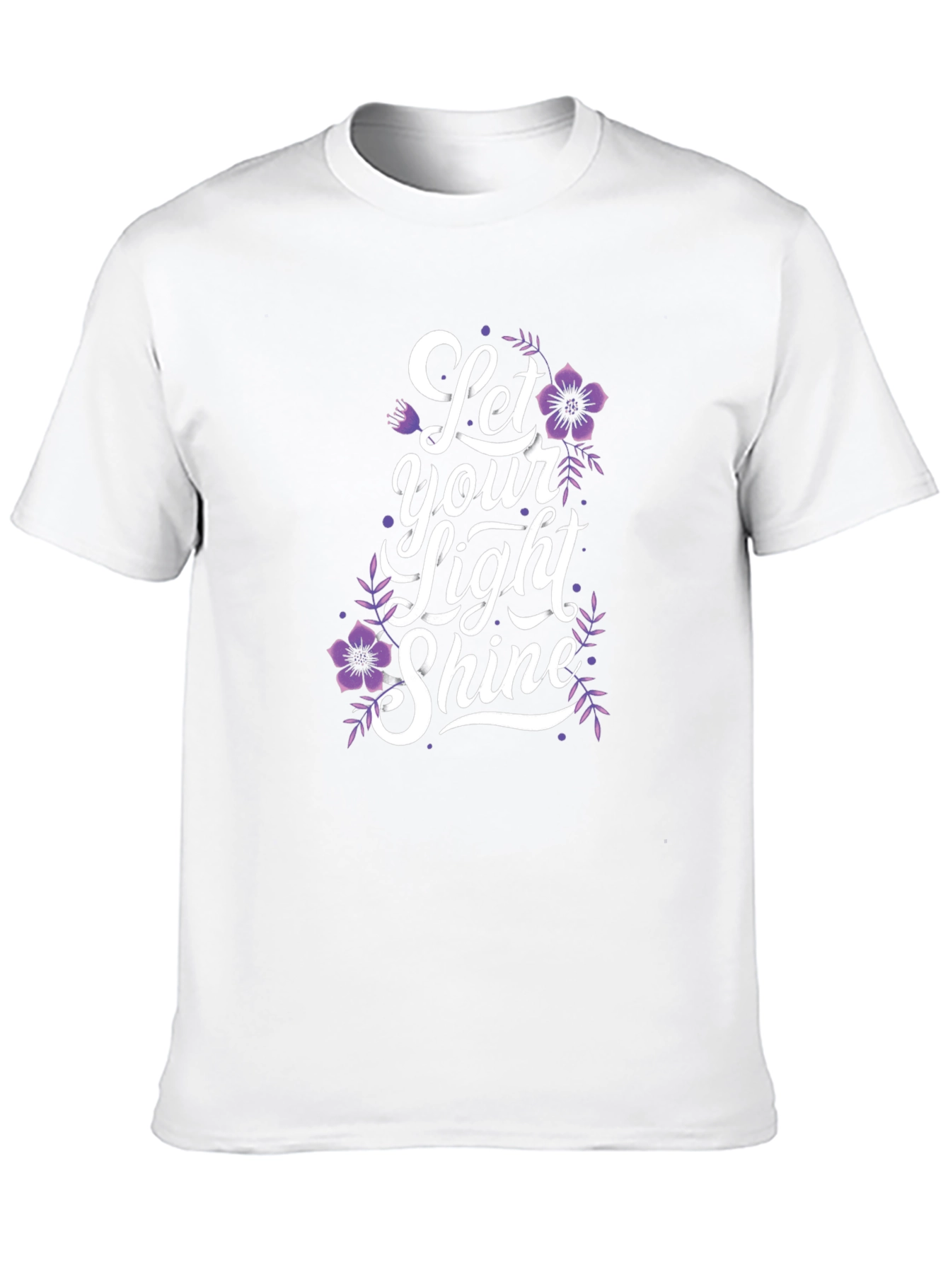 Floral Let Your Light Shine Graphic T-Shirt