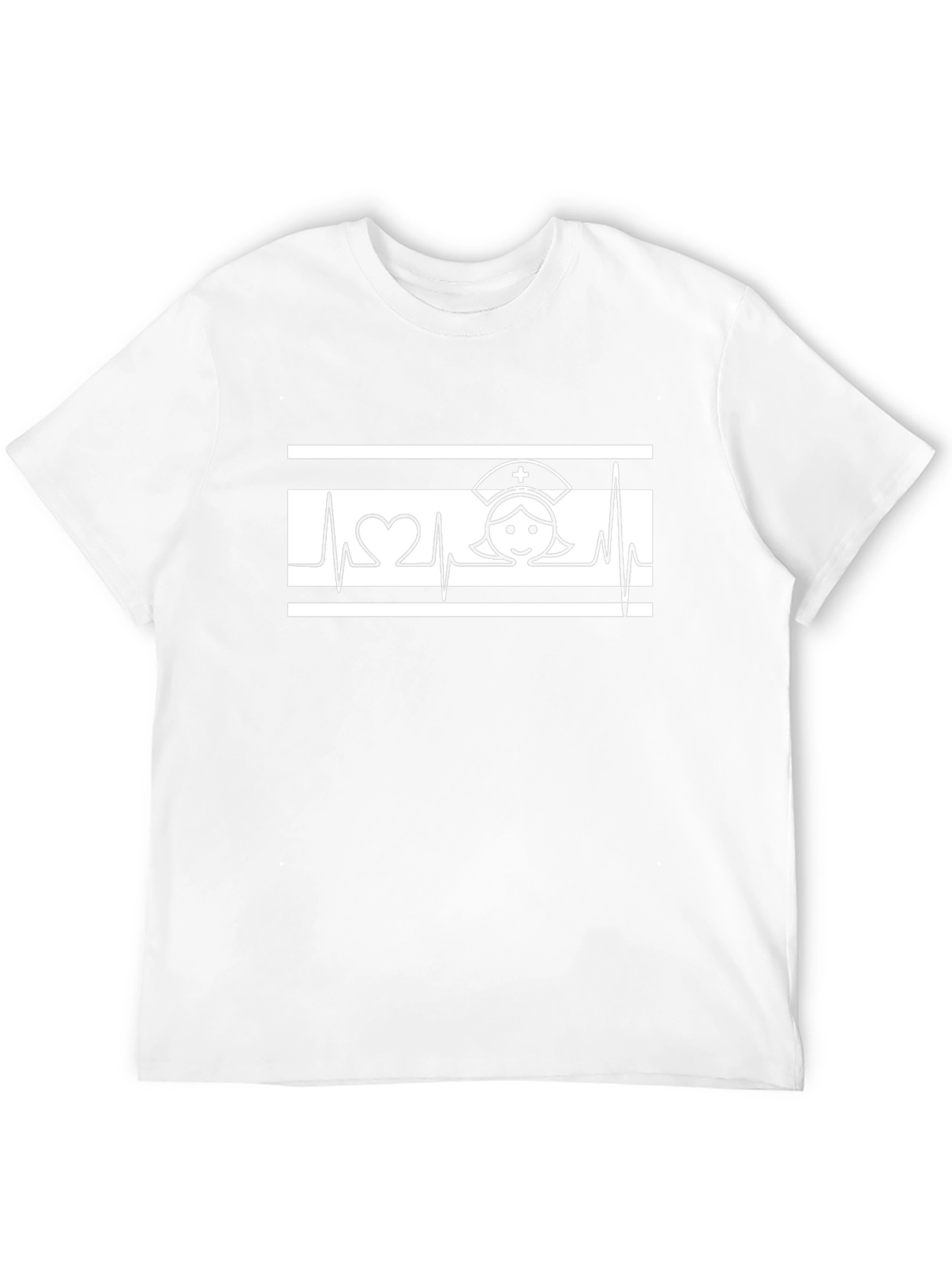 Nurse Heartbeat T-Shirt - Black