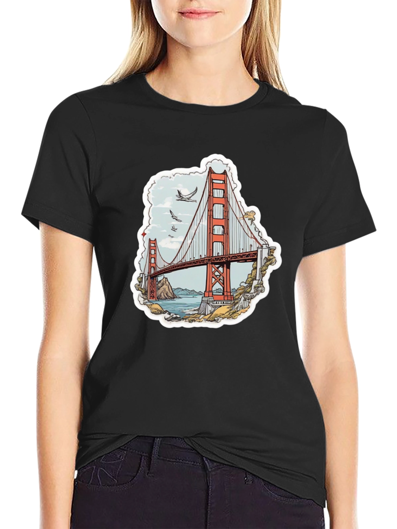 Golden Gate Bridge Graphic T-Shirt