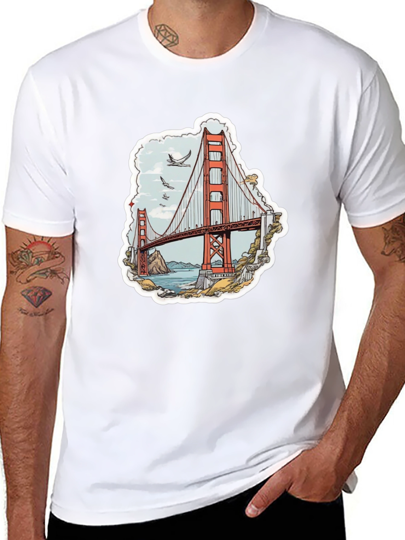 Golden Gate Bridge Graphic T-Shirt