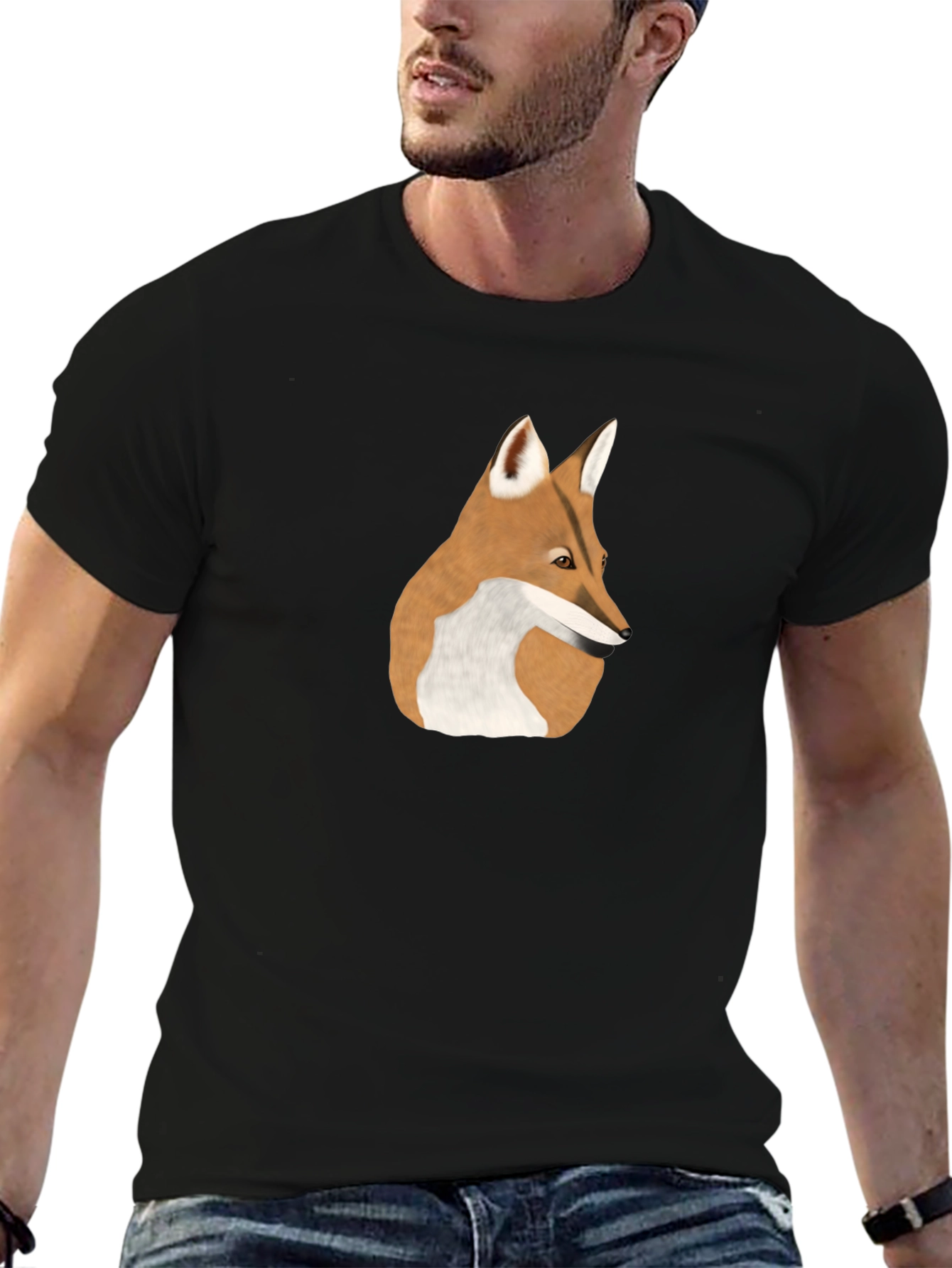 Fox Head Graphic Tee - Premium Cotton