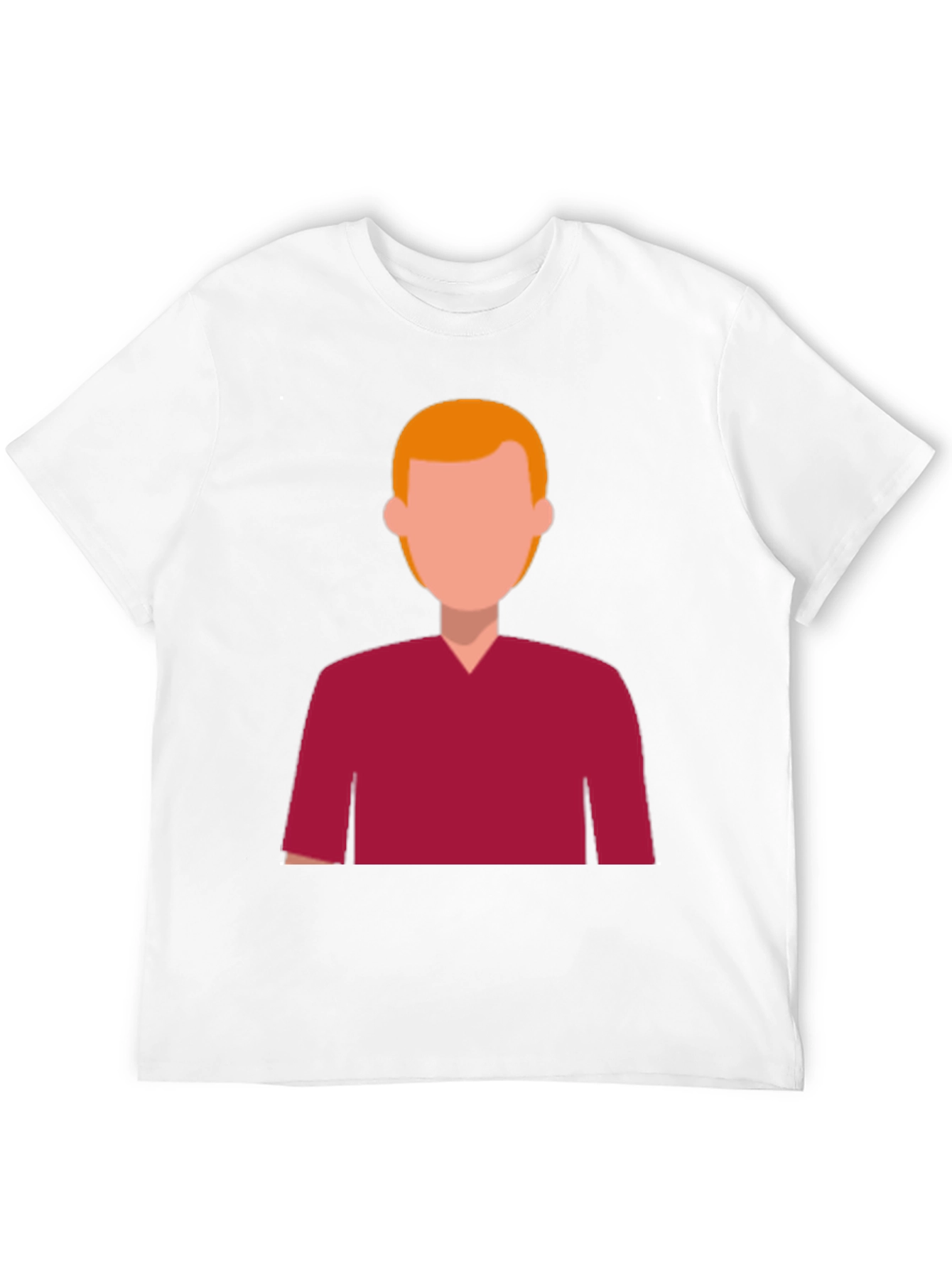 Modern Graphic Tee - Faceless Character Design
