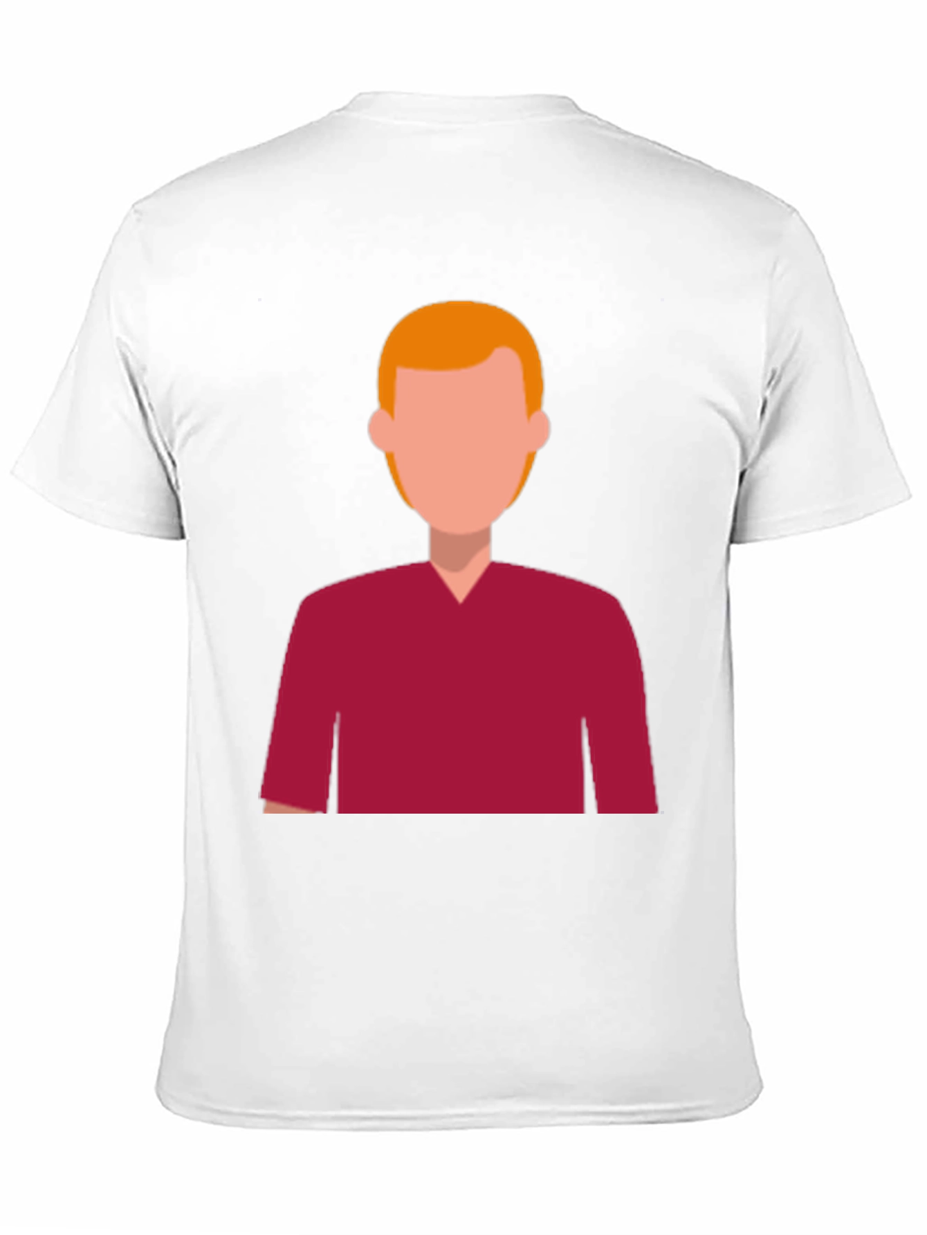 Modern Graphic Tee - Faceless Character Design
