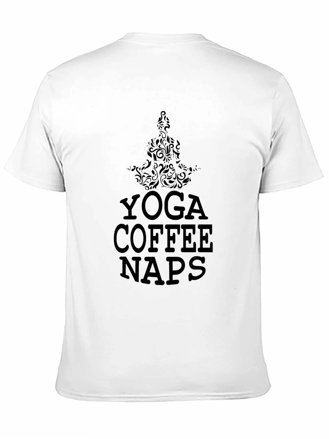 Yoga Coffee Naps Graphic Tee - Black