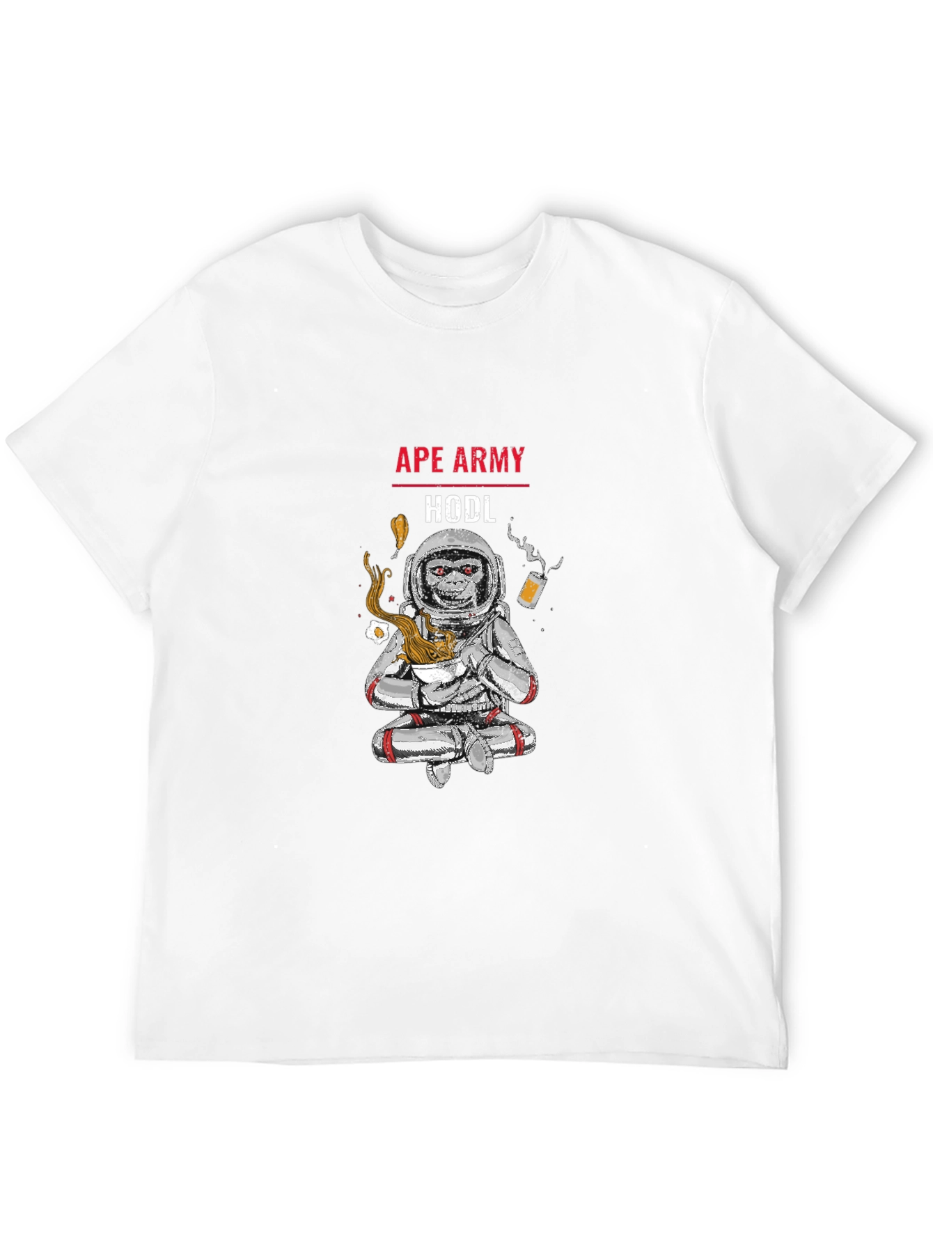 Ape Army HODL T-Shirt - Crypto Astronaut Tee