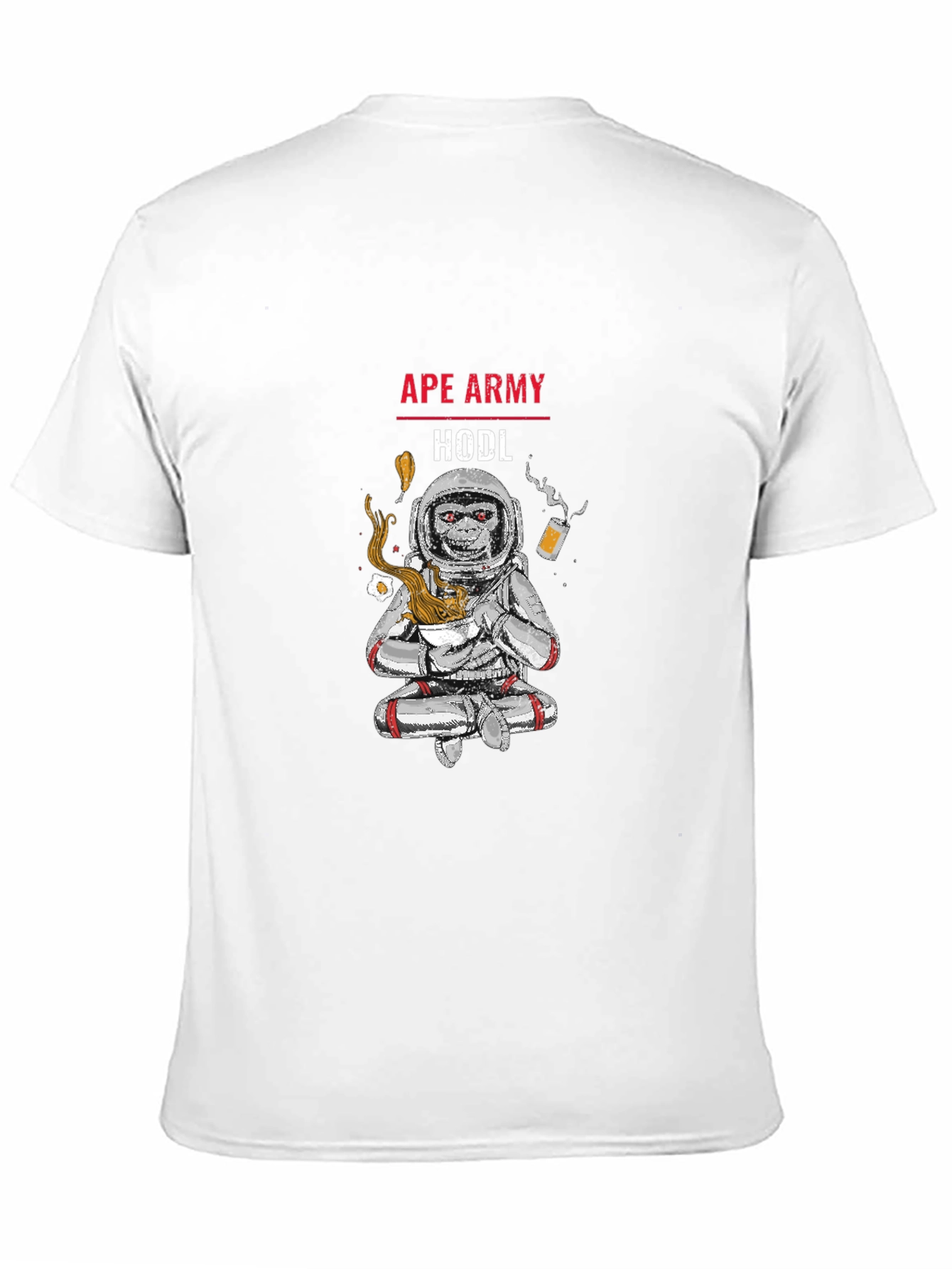 Ape Army HODL T-Shirt - Crypto Astronaut Tee