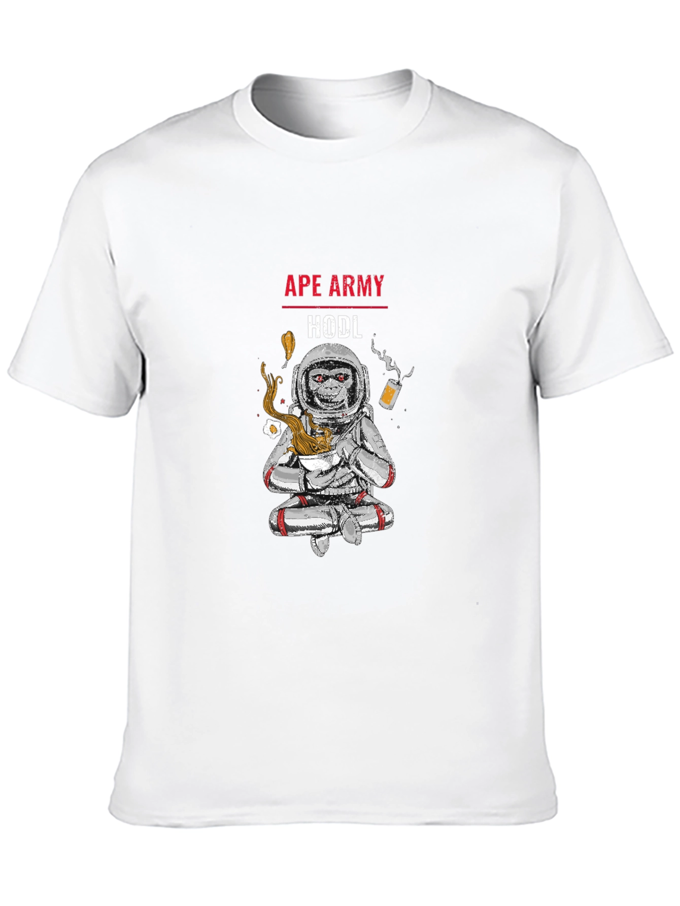 Ape Army HODL T-Shirt - Crypto Astronaut Tee