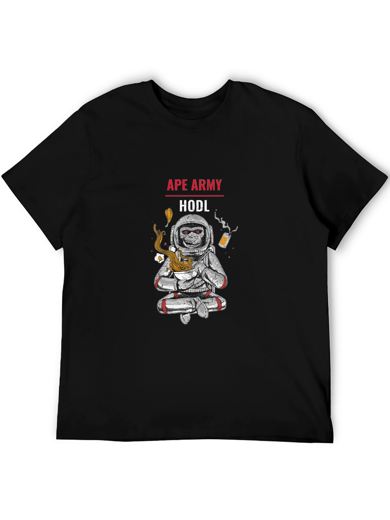 Ape Army HODL T-Shirt - Crypto Astronaut Tee