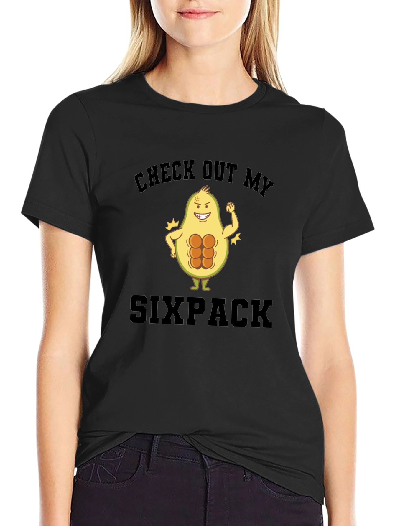 Avocado Six Pack Graphic T-Shirt