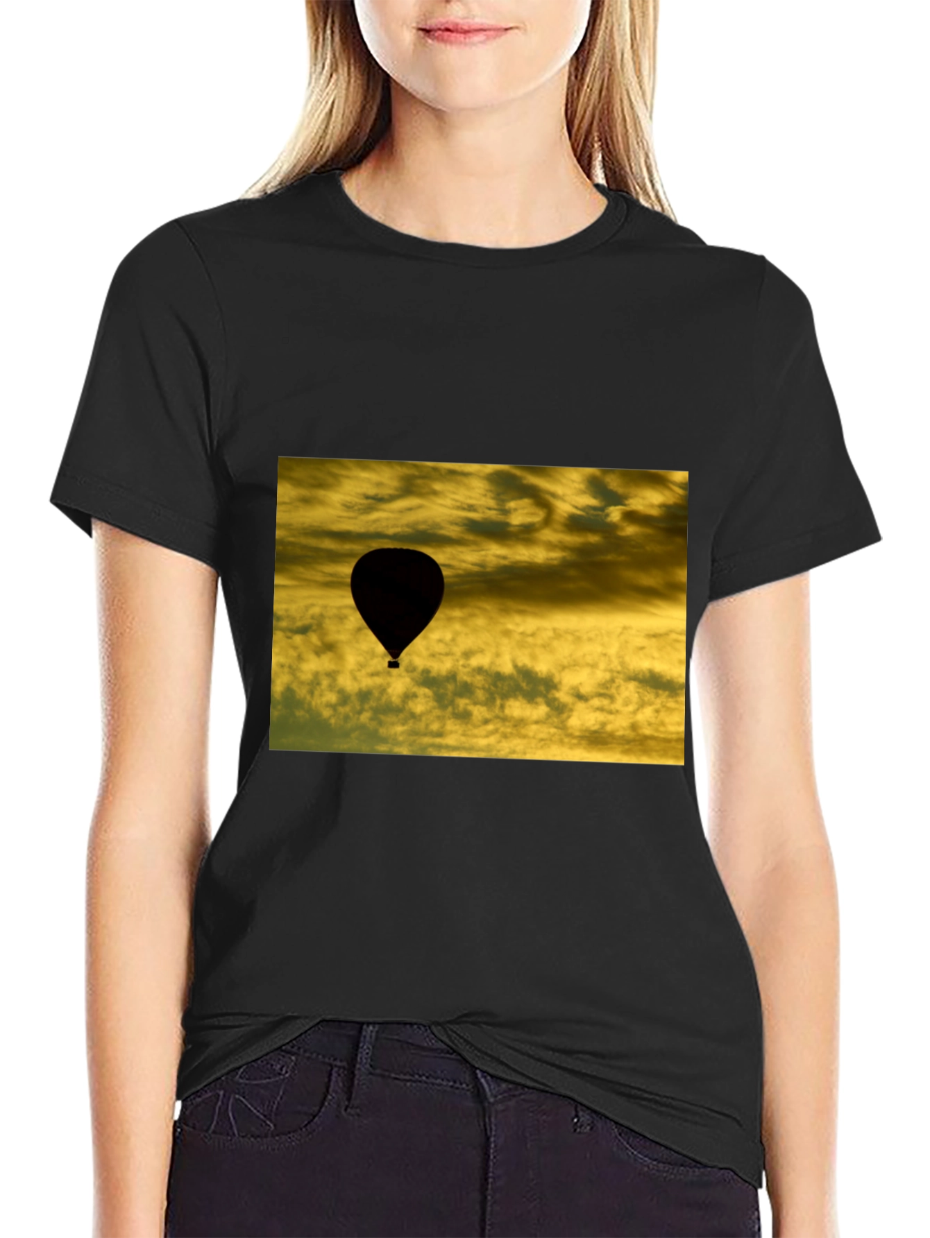 Hot Air Balloon Silhouette T-Shirt