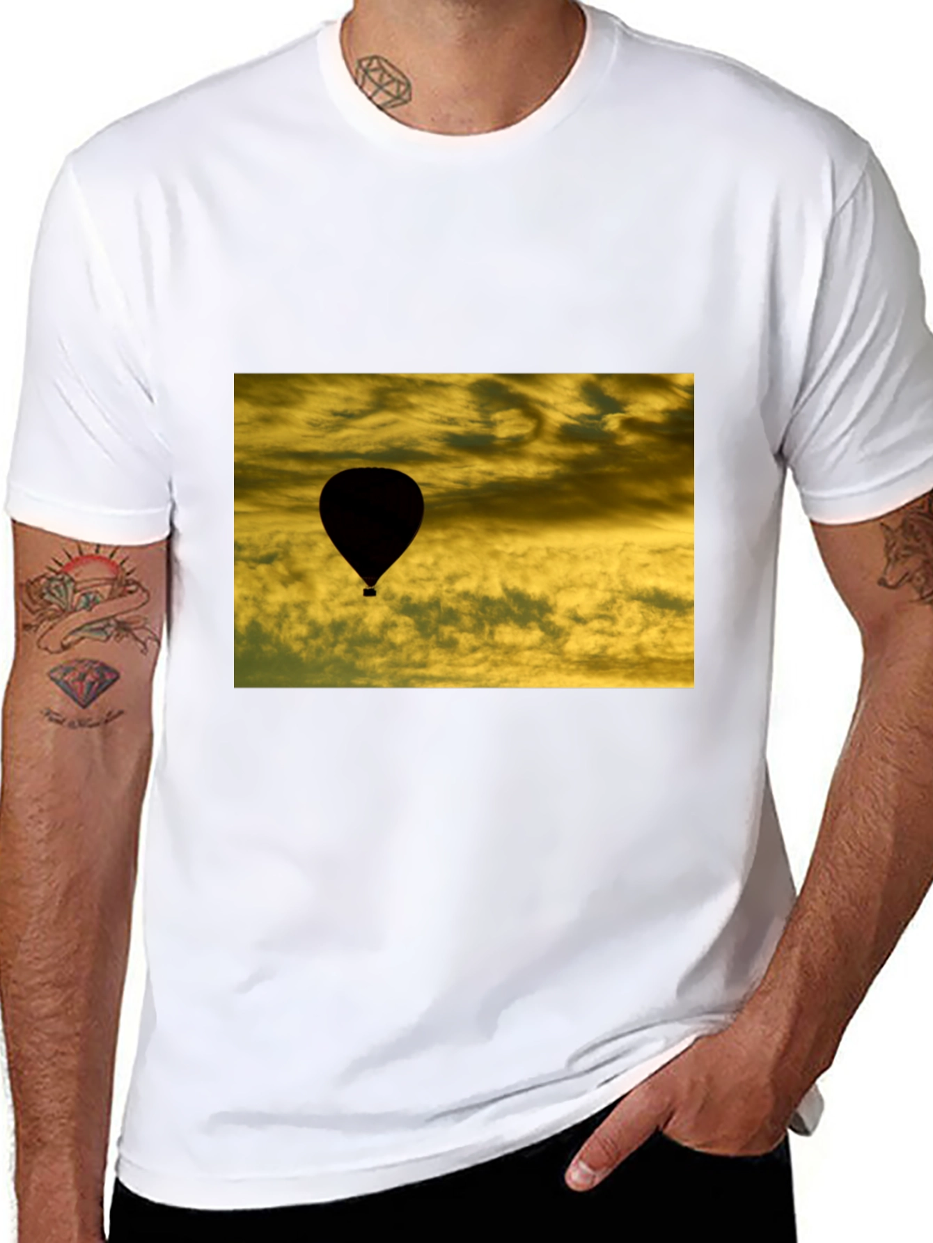 Hot Air Balloon Silhouette T-Shirt
