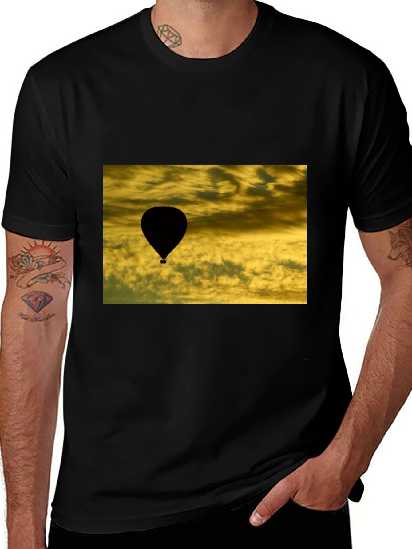 Hot Air Balloon Silhouette T-Shirt