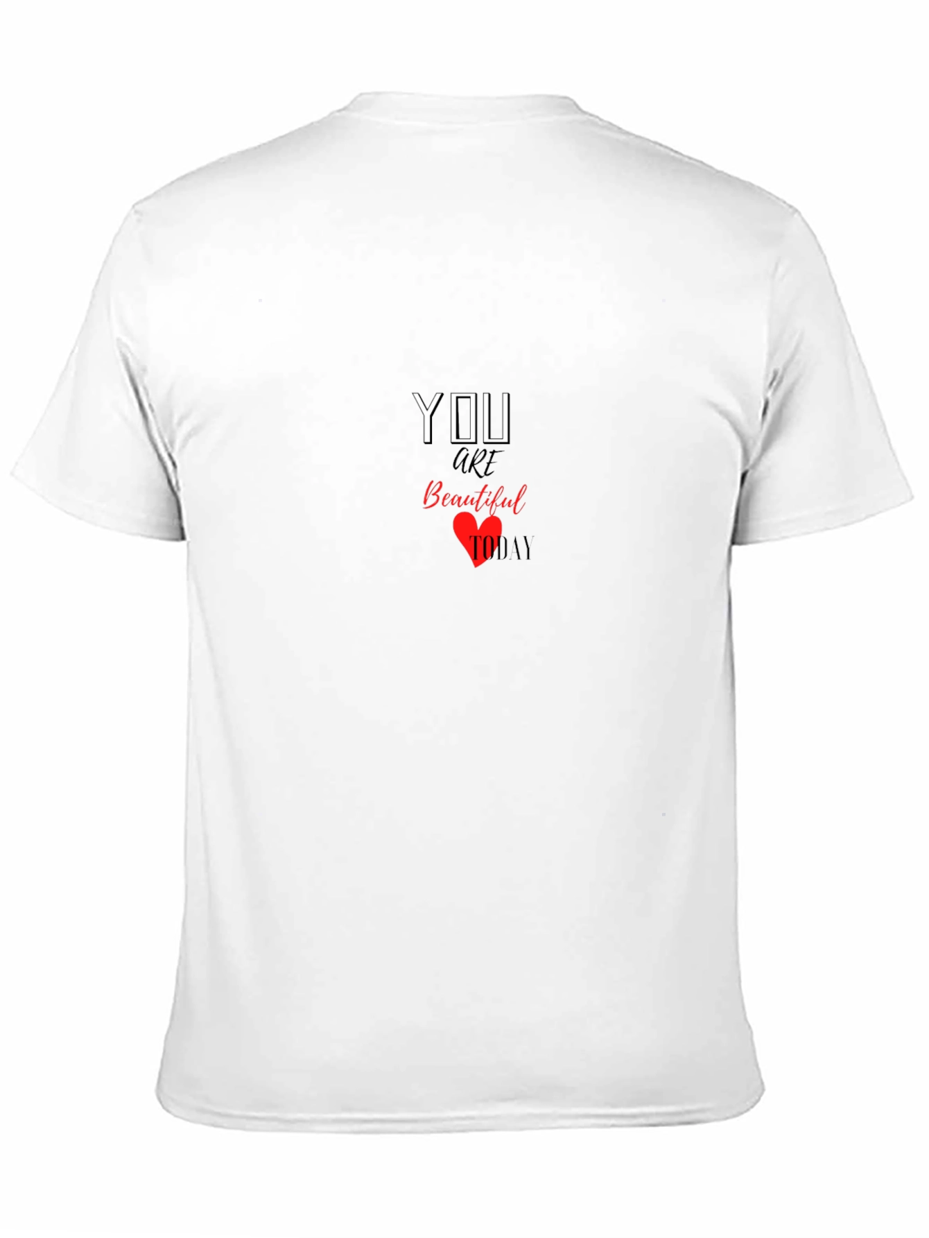 You Are Beautiful Today Graphic Tee - Black