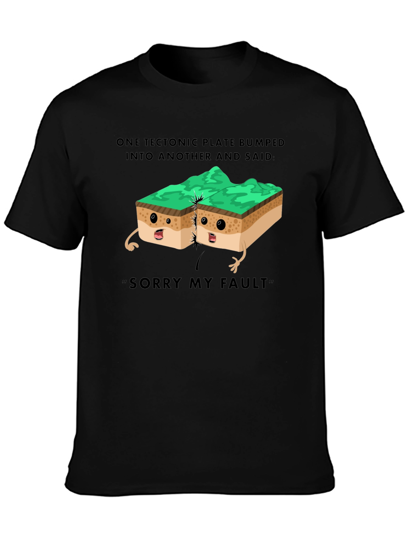 Tectonic Plate Humor T-Shirt Geology Pun Tee