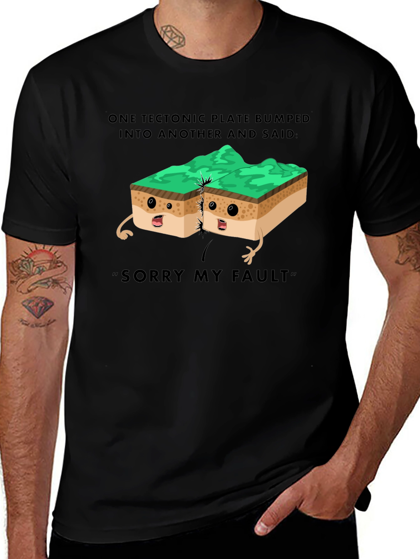 Tectonic Plate Humor T-Shirt Geology Pun Tee