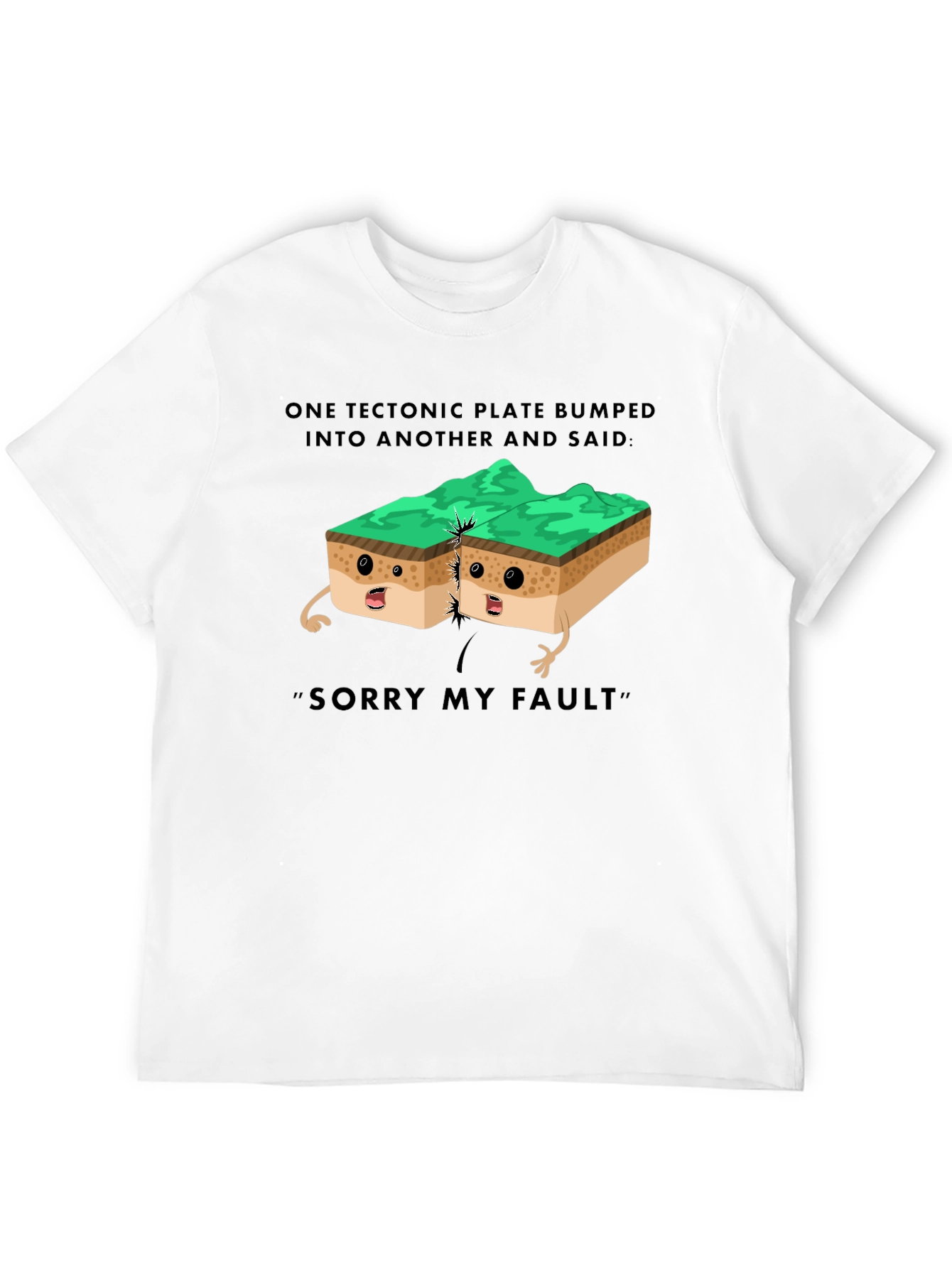 Tectonic Plate Humor T-Shirt Geology Pun Tee