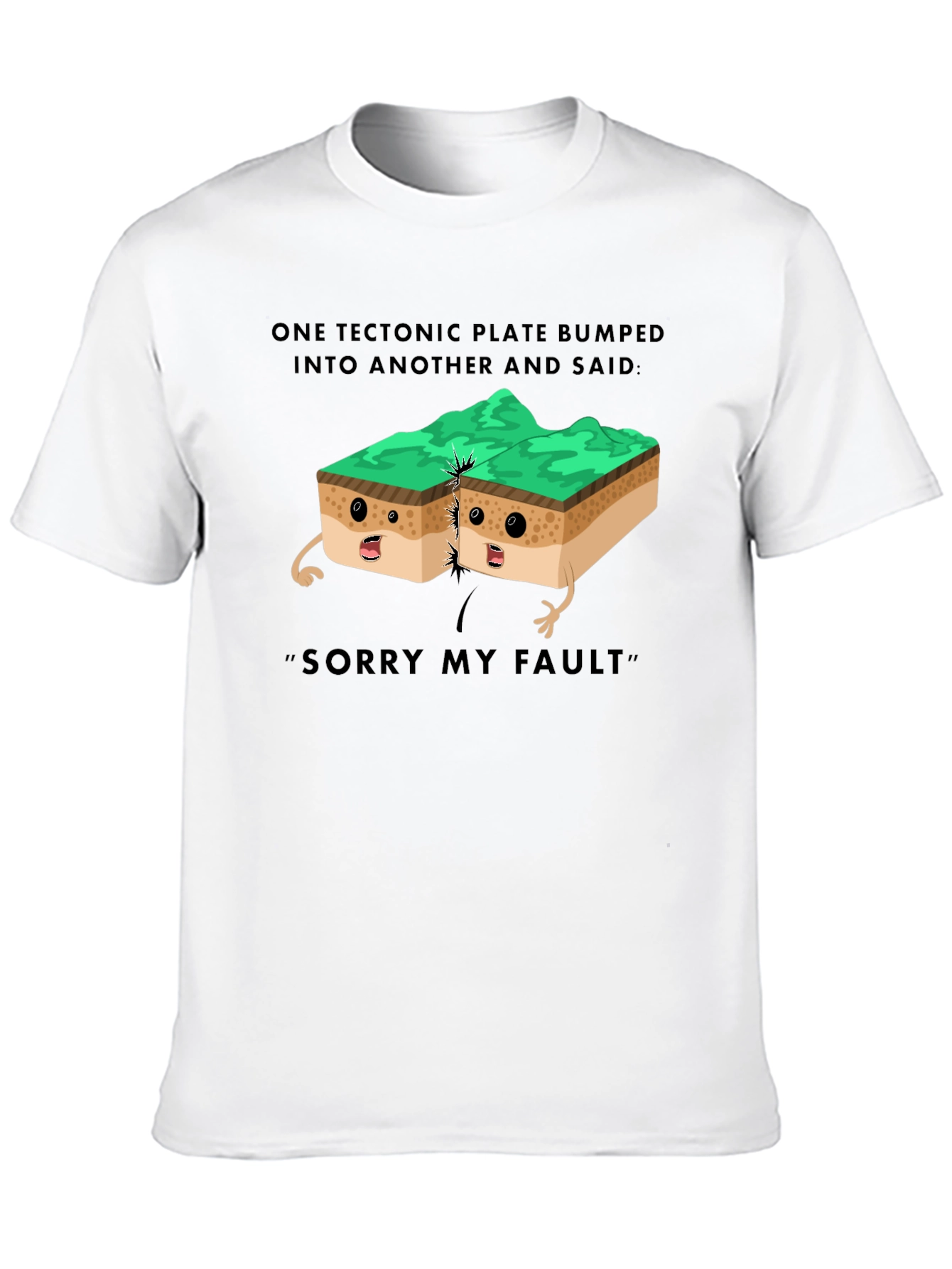 Tectonic Plate Humor T-Shirt Geology Pun Tee