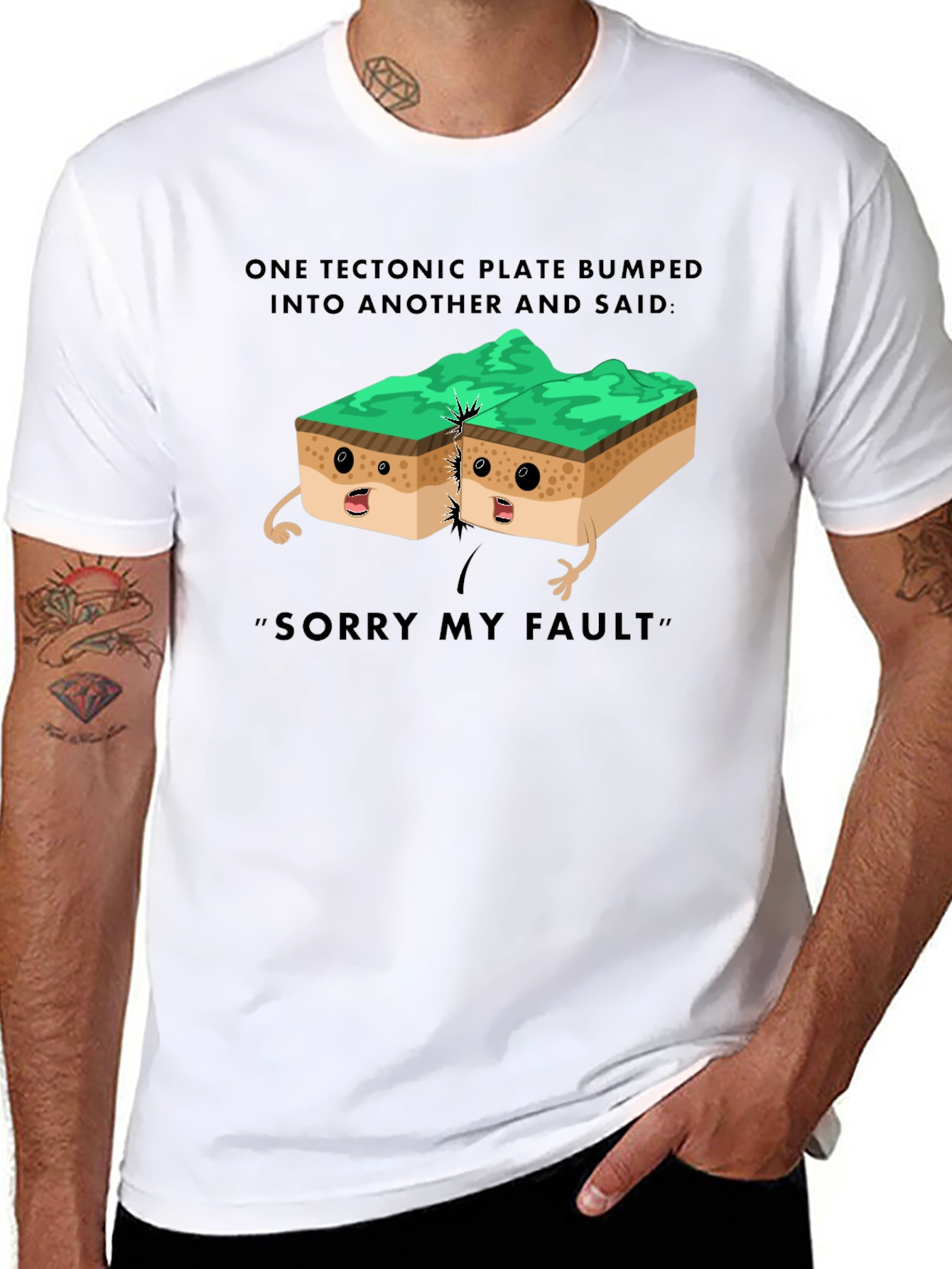 Tectonic Plate Humor T-Shirt Geology Pun Tee