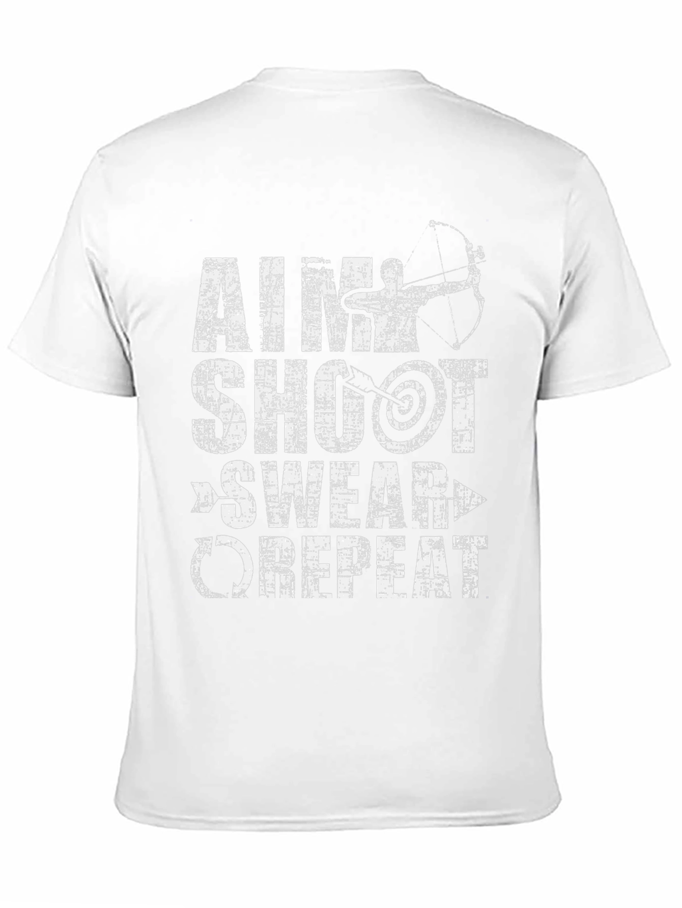 Archery Aim Shoot Swear Repeat Graphic Tee