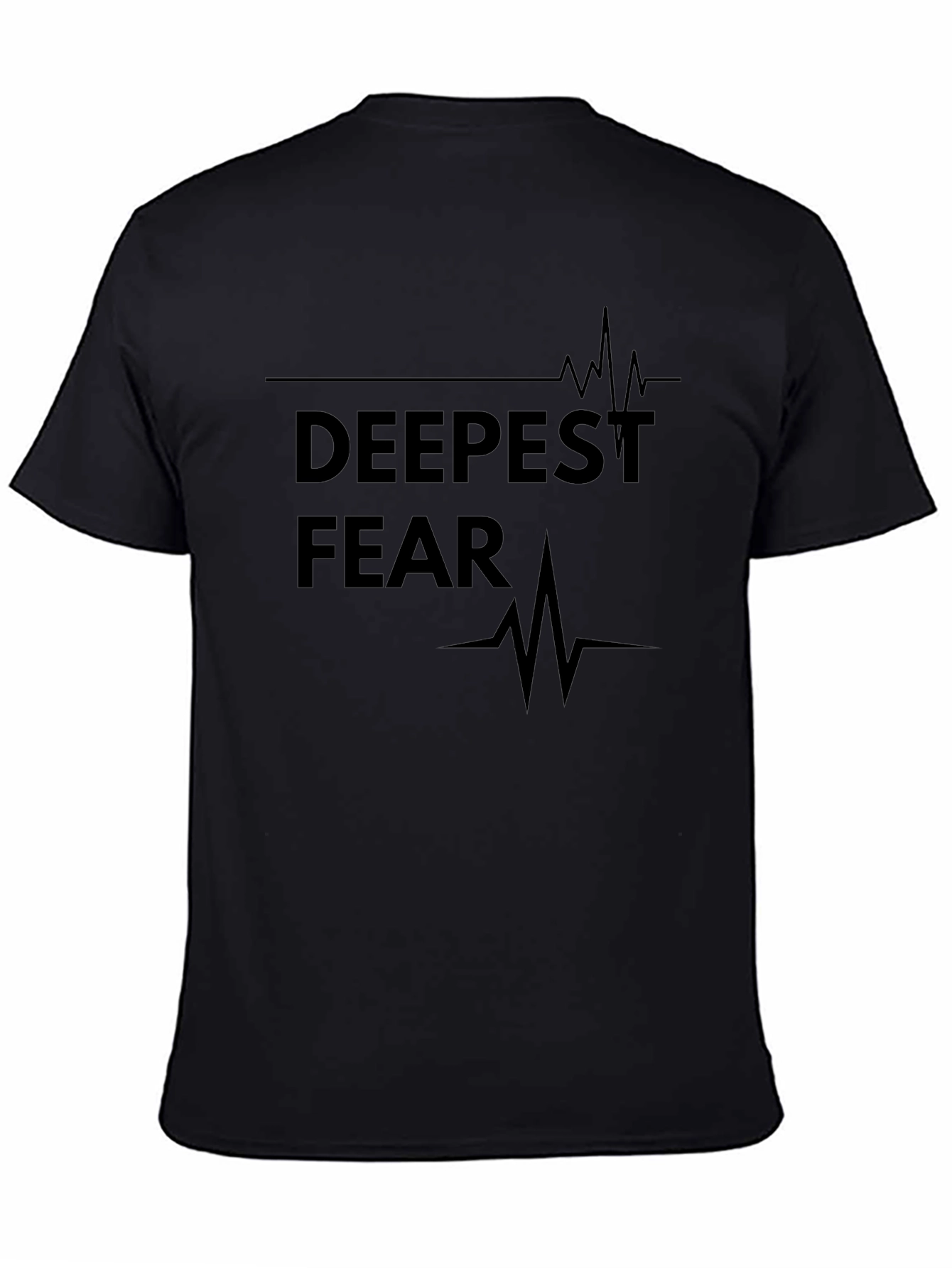 Deepest Fear Graphic Tee - Black Cotton Blend T-Shirt