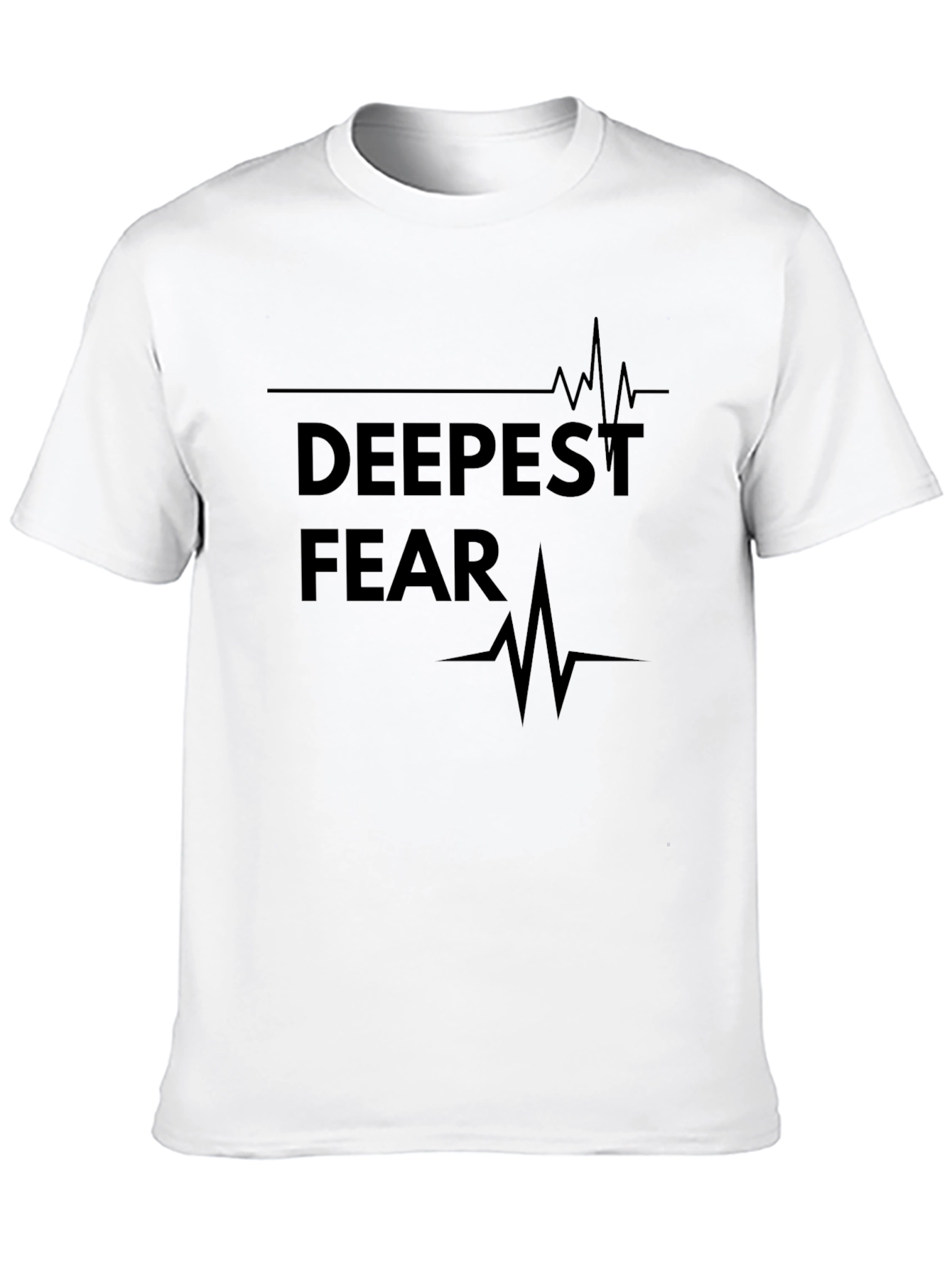 Deepest Fear Graphic Tee - Black Cotton Blend T-Shirt