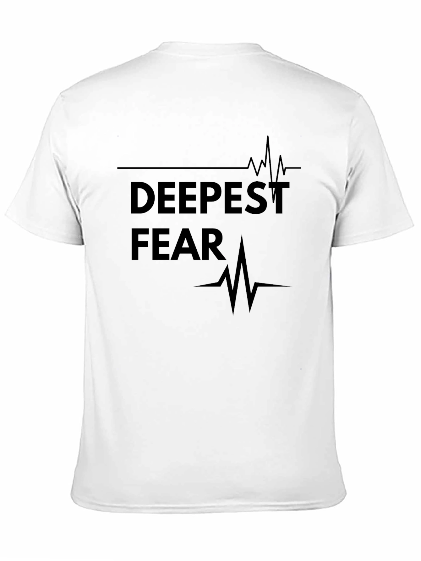 Deepest Fear Graphic Tee - Black Cotton Blend T-Shirt