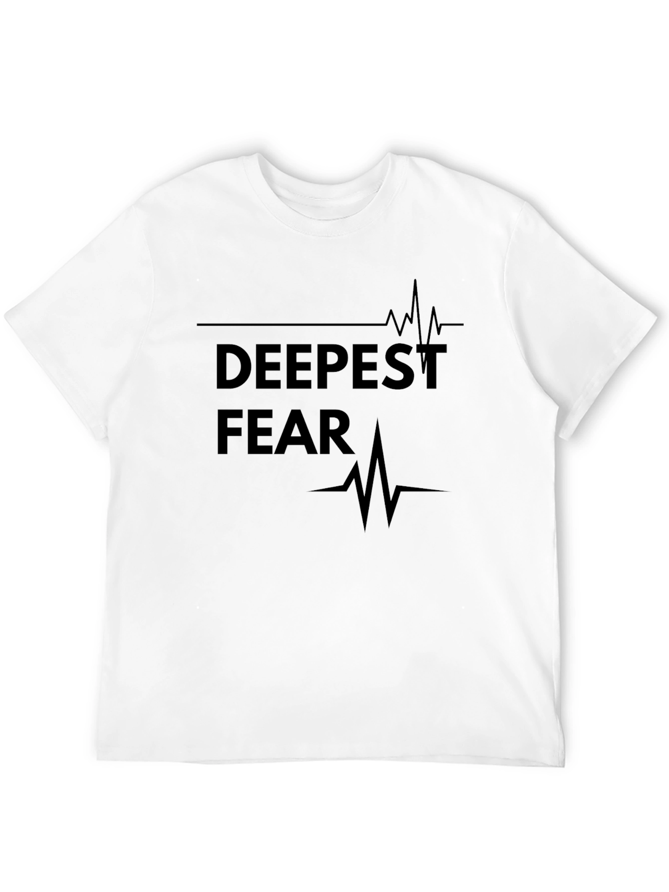 Deepest Fear Graphic Tee - Black Cotton Blend T-Shirt